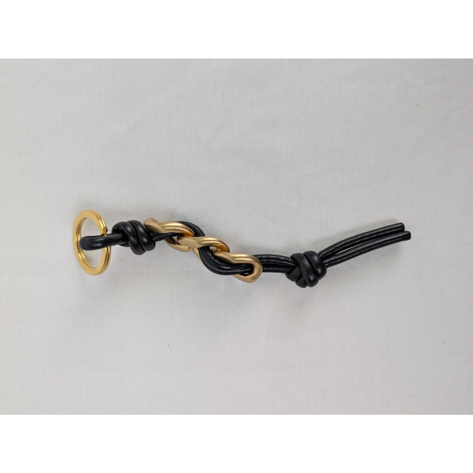 Bottega Veneta o1rshd1 Size: OS / Portachiavi Nappa 19 8425 Black/Gold Size ONE SIZE - 3 Thumbnail