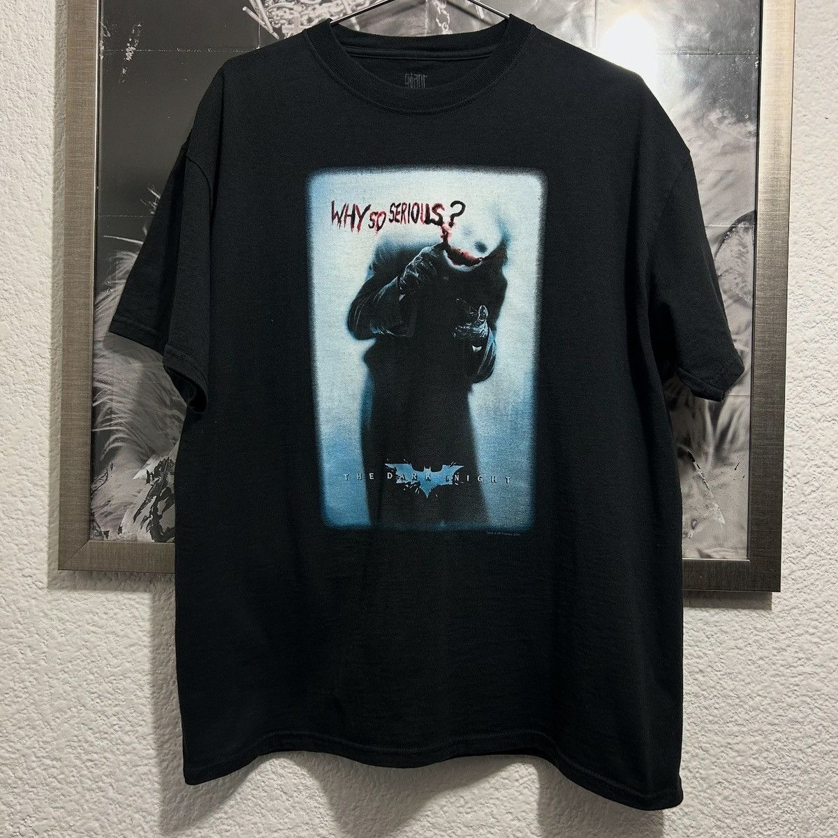 DC Comics 2008 Batman The Dark Knight “Why so serious” Joker Promo Size US XL / EU 56 / 4 - 1 Thumbnail