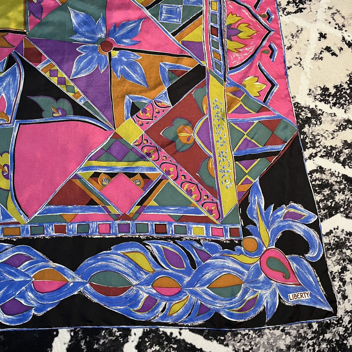 Liberty × Vintage Vintage Libertry silk Scarf Size ONE SIZE - 4 Thumbnail