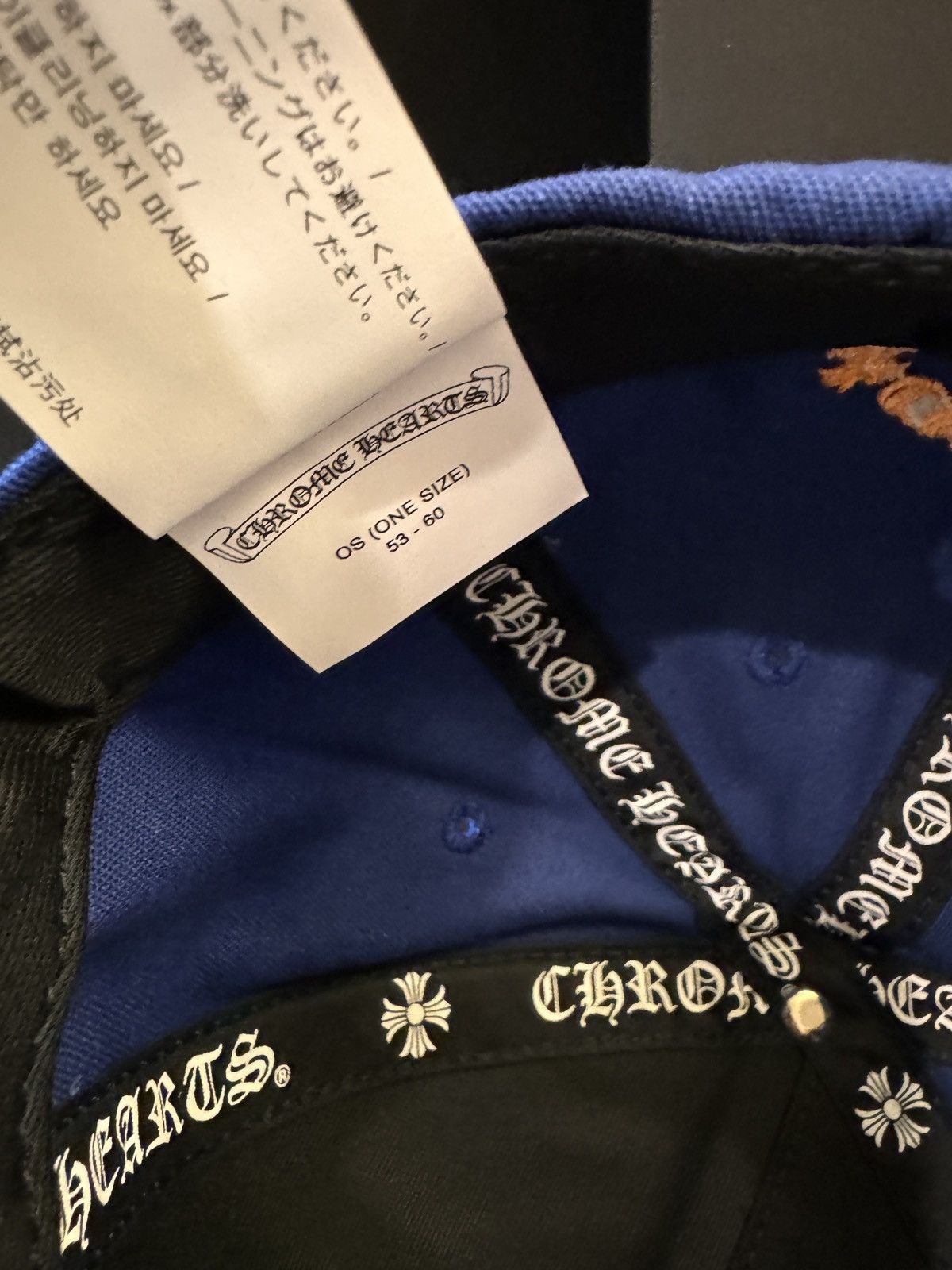 Chrome Hearts Chrome hearts hat ch baseball 5 panel blue gold Size ONE SIZE - 10 Thumbnail