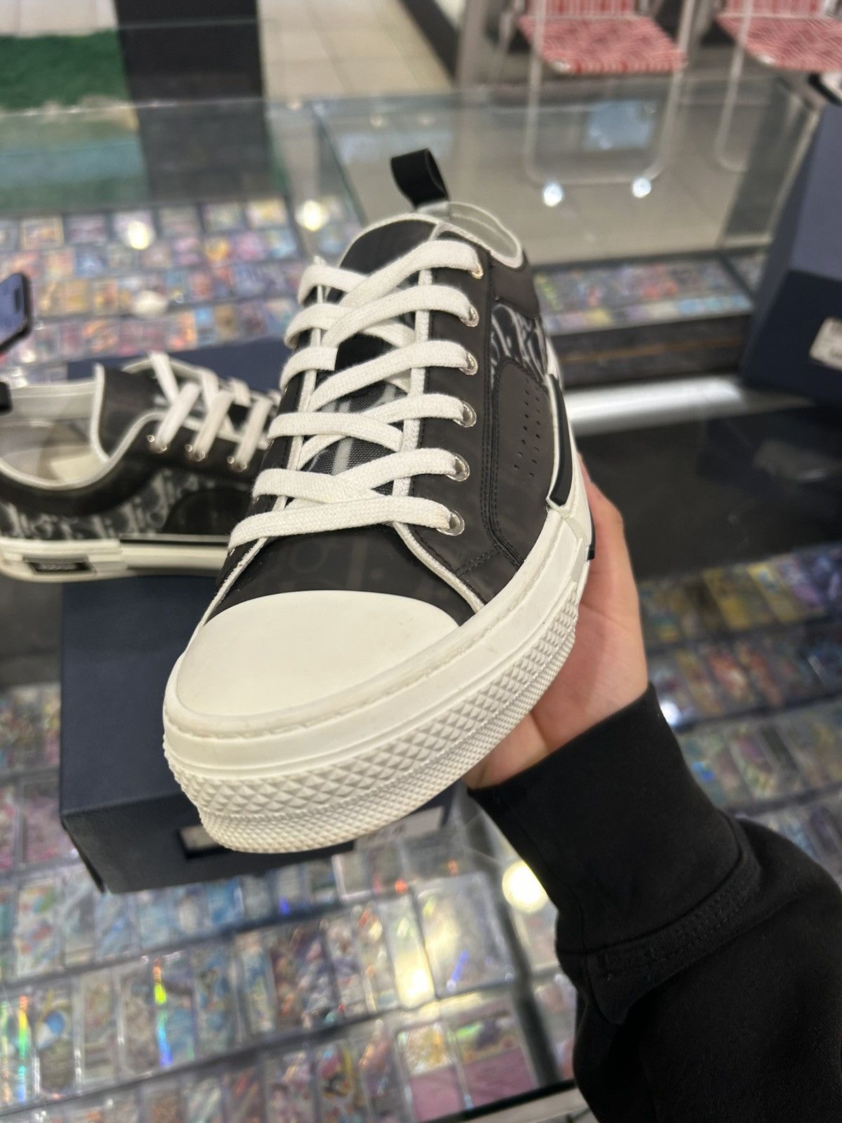 Dior Dior b23 low black white oblique Size US 10 / EU 43 - 3 Thumbnail