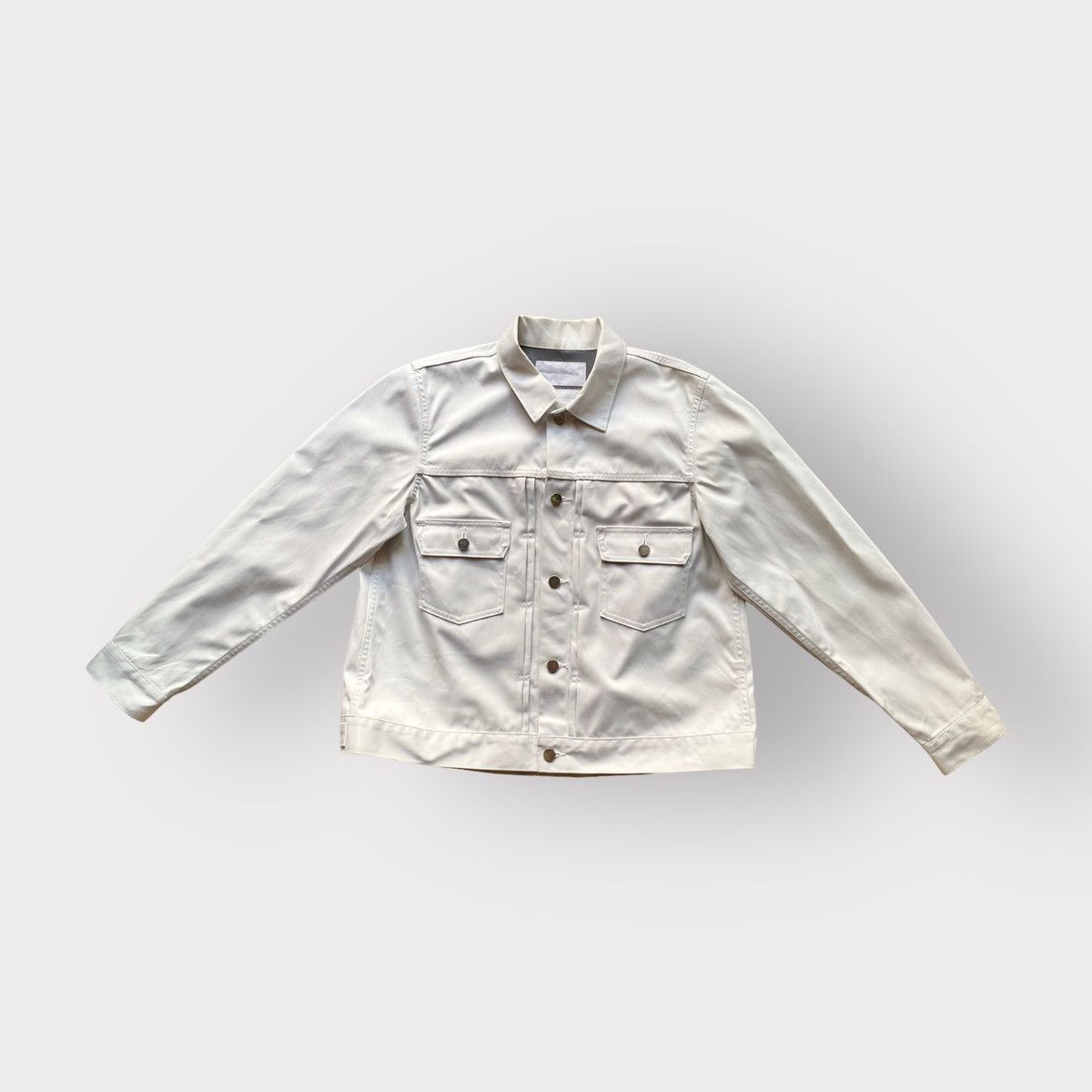 Comme des Garcons White Water-Resistant Pleated Jacket Size US M / EU 48-50 / 2 - 5 Thumbnail