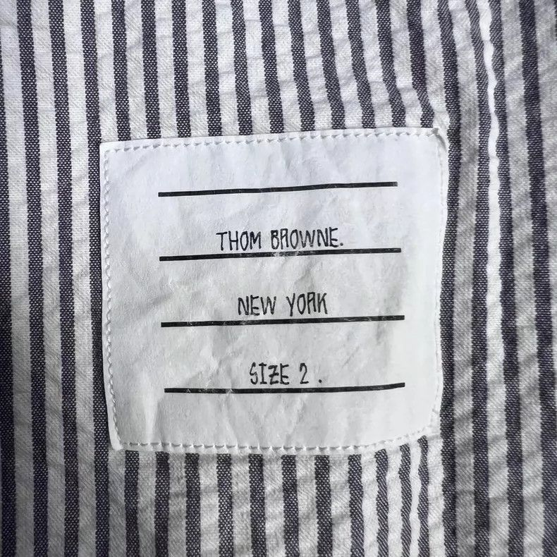 Thom Browne Thom Browne Striped cotton shirt 2506-Nextarrow Size US M / EU 48-50 / 2 - 5 Thumbnail