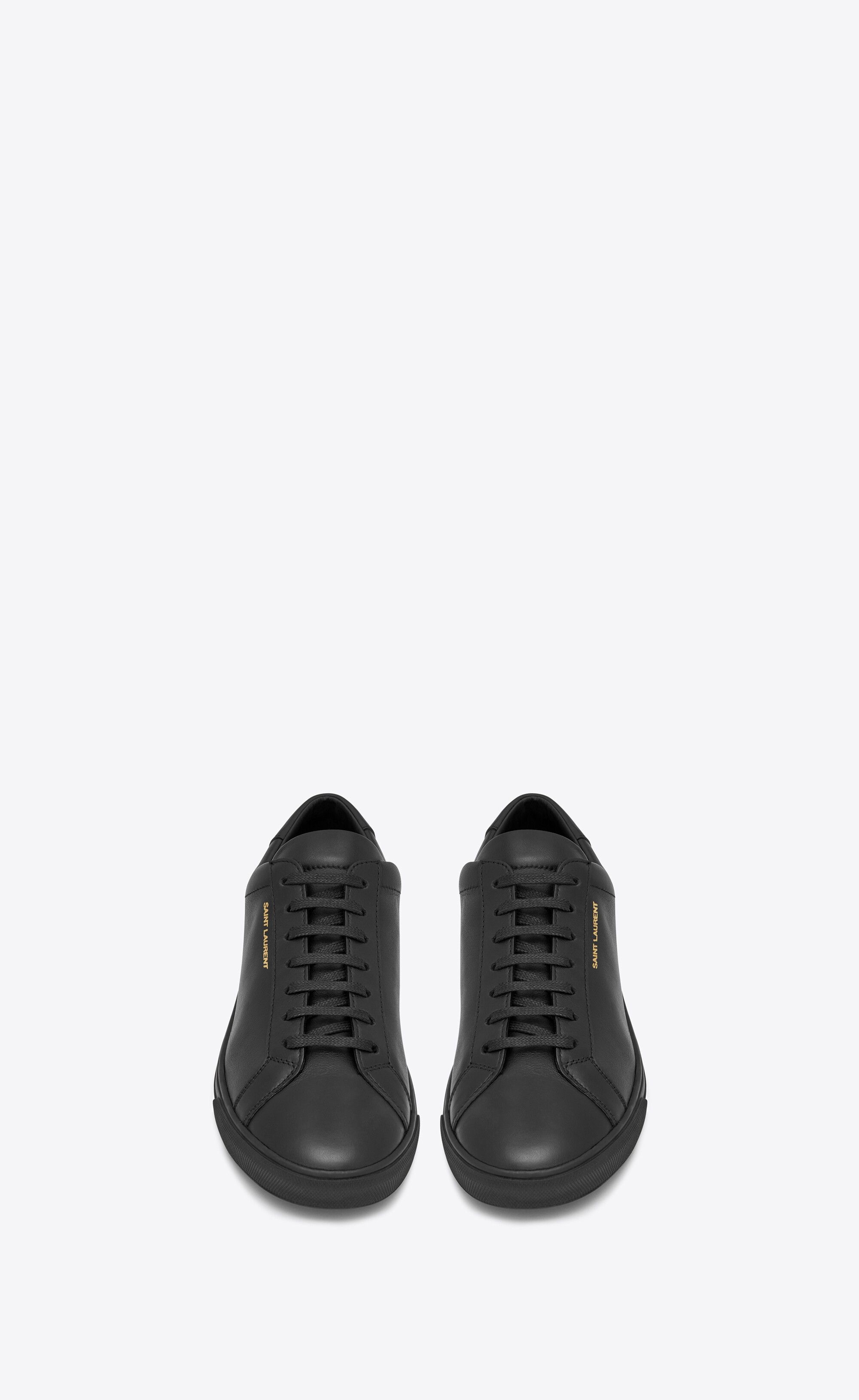 Saint Laurent Paris o1s1wg111224 Andy Sneakers in Leather in Black Size US 7 / IT 37 - 2 Thumbnail