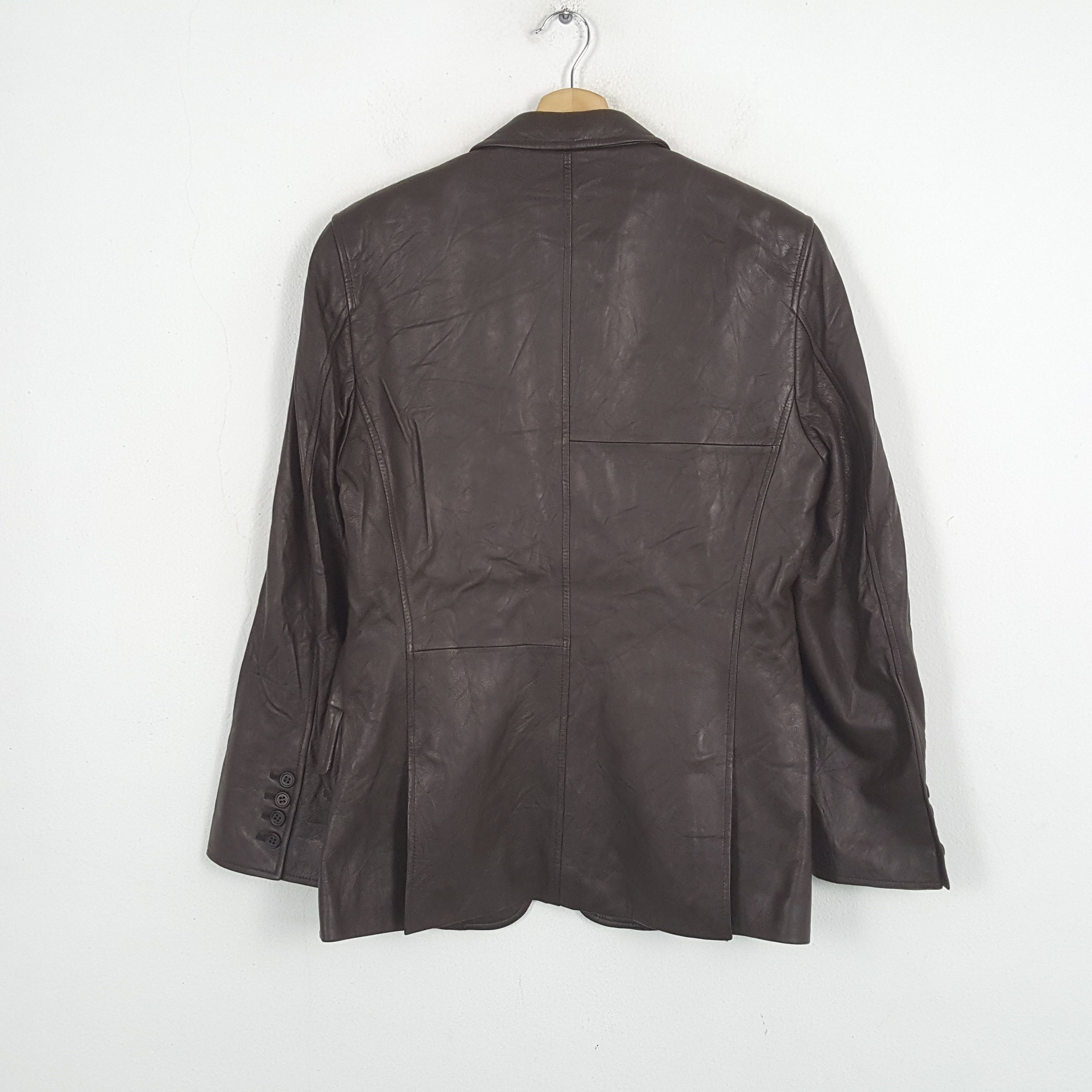 Paul Smith × Vintage Vintage PAUL SMITH Fashion Brand Leather Blazer Size 36S - 3 Thumbnail