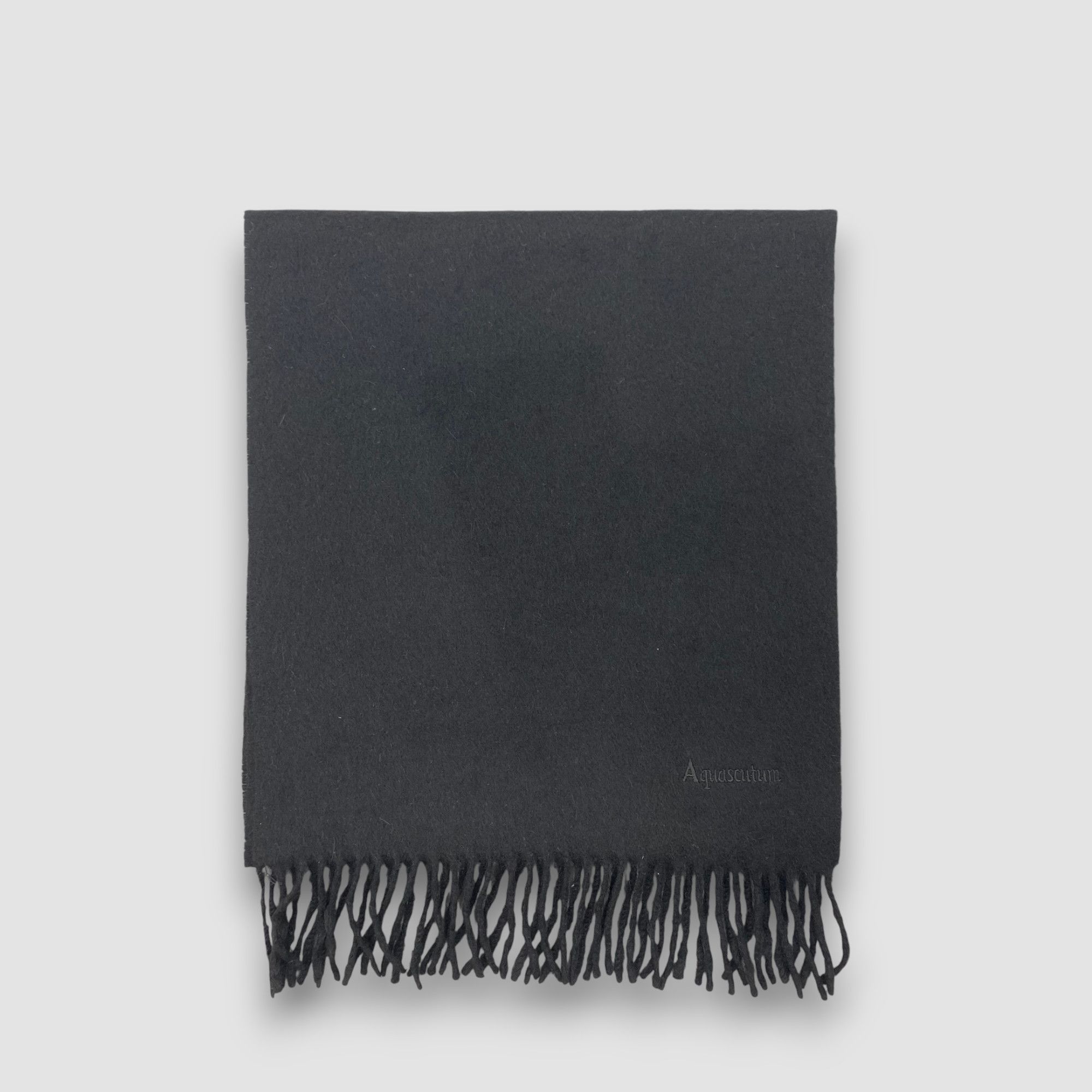 Aquascutum Vintage Aquascutum Scarf Muffler Wool Winter Fringe Scarves Size ONE SIZE - 2 Thumbnail