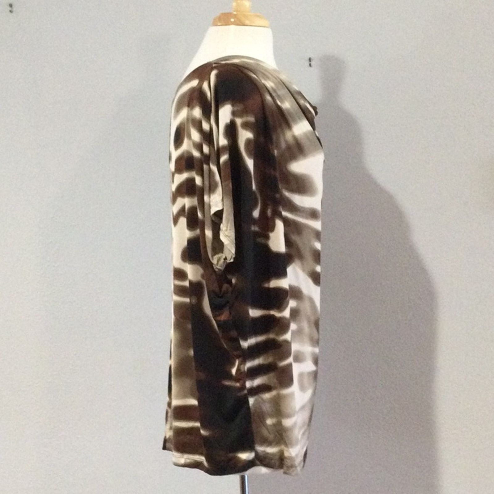 Worthington Worthington Stretch Animal Print Cowl Neck Blouse Size XL Size XL / US 12-14 / IT 48-50 - 4 Thumbnail