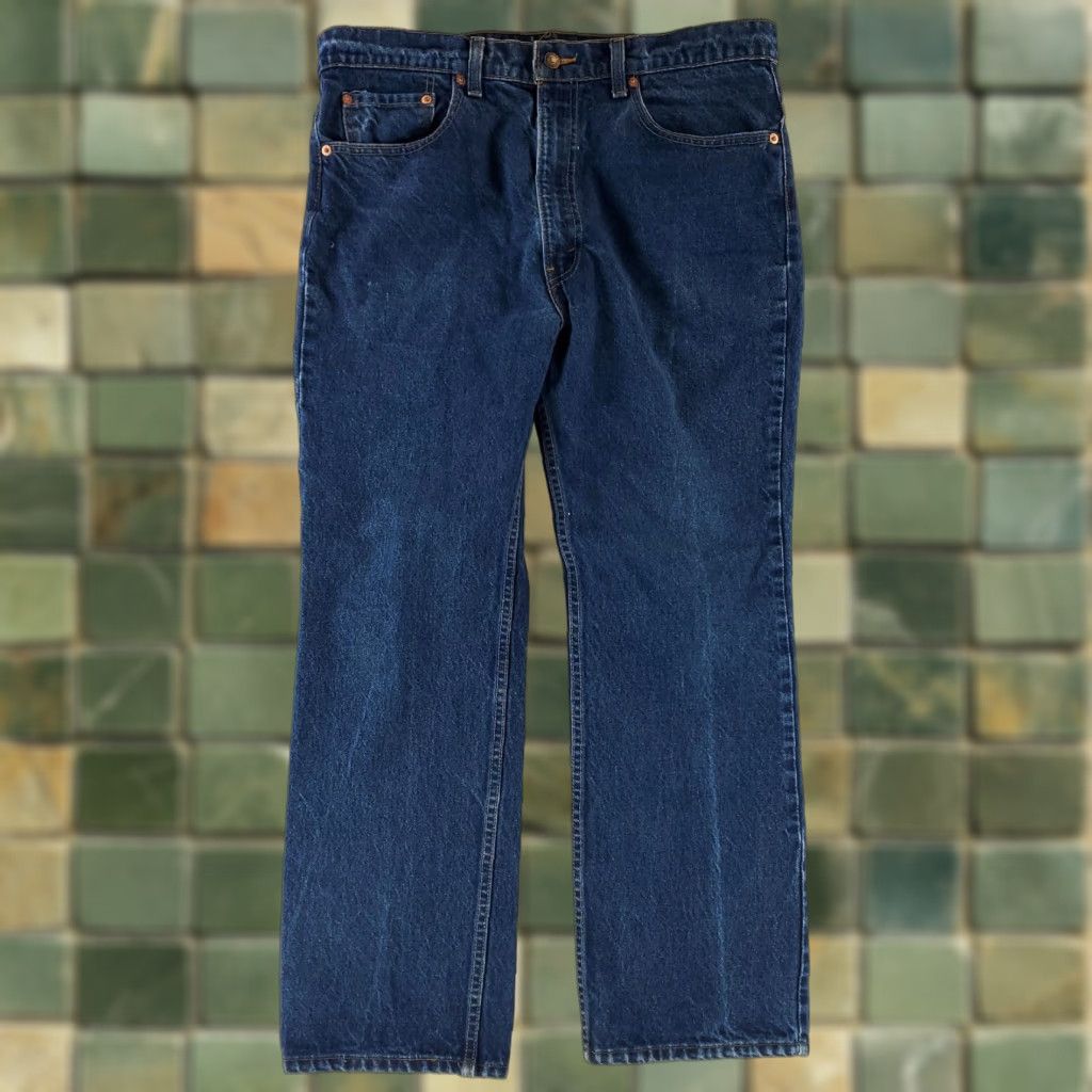 Levi's VINTAGE Levi's 517 Jeans Bootcut Mens 37x30 Blue Made USA 90s Size US 37 - 1 Thumbnail