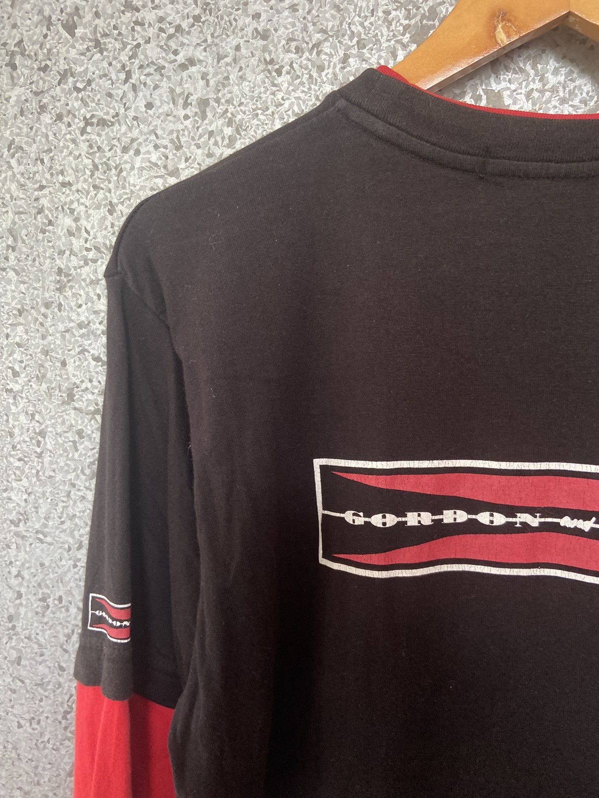 Vintage Vintage 90s Vintage Gordon & Smith t shirt double sleeve Size US L / EU 52-54 / 3 - 3 Thumbnail