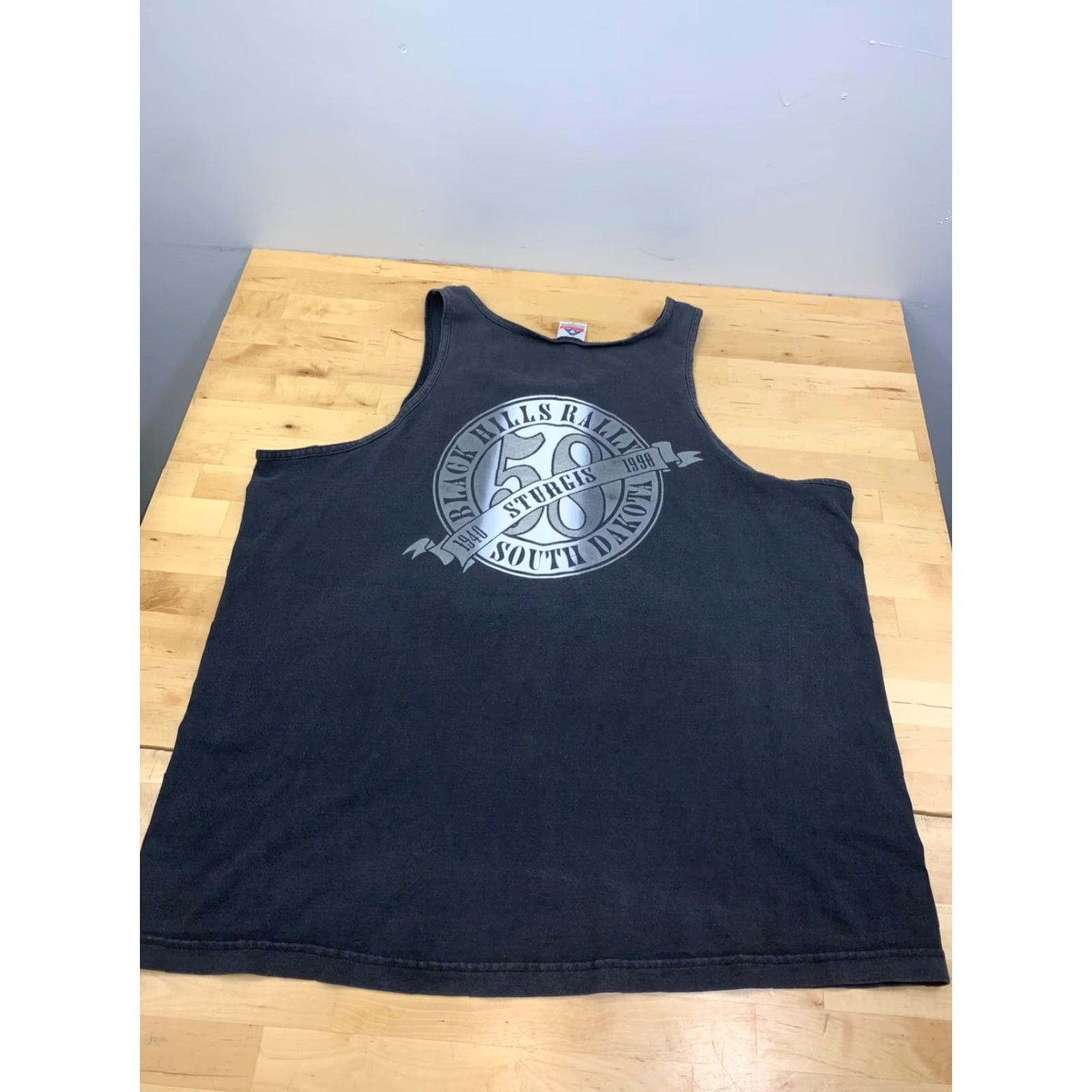 AAA VINTAGE Sturgis Tank Top Mens XL Black Biker Full MoonMotorcycle 90s 11145 Size US XL / EU 56 / 4 - 5 Thumbnail