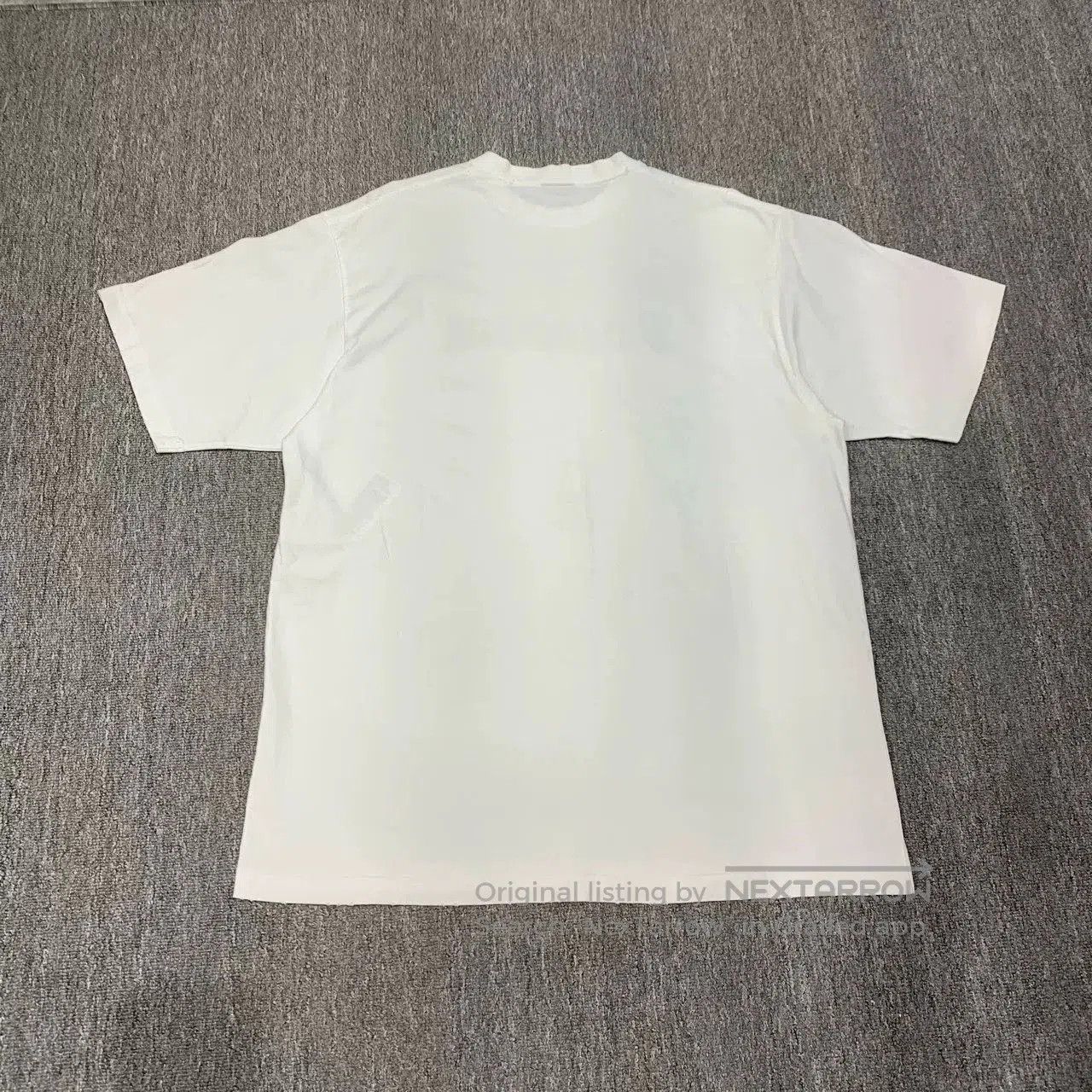Balenciaga Balenciaga White Distressed Logo T-Shirt. Size US XXS / EU 40 - 2 Thumbnail