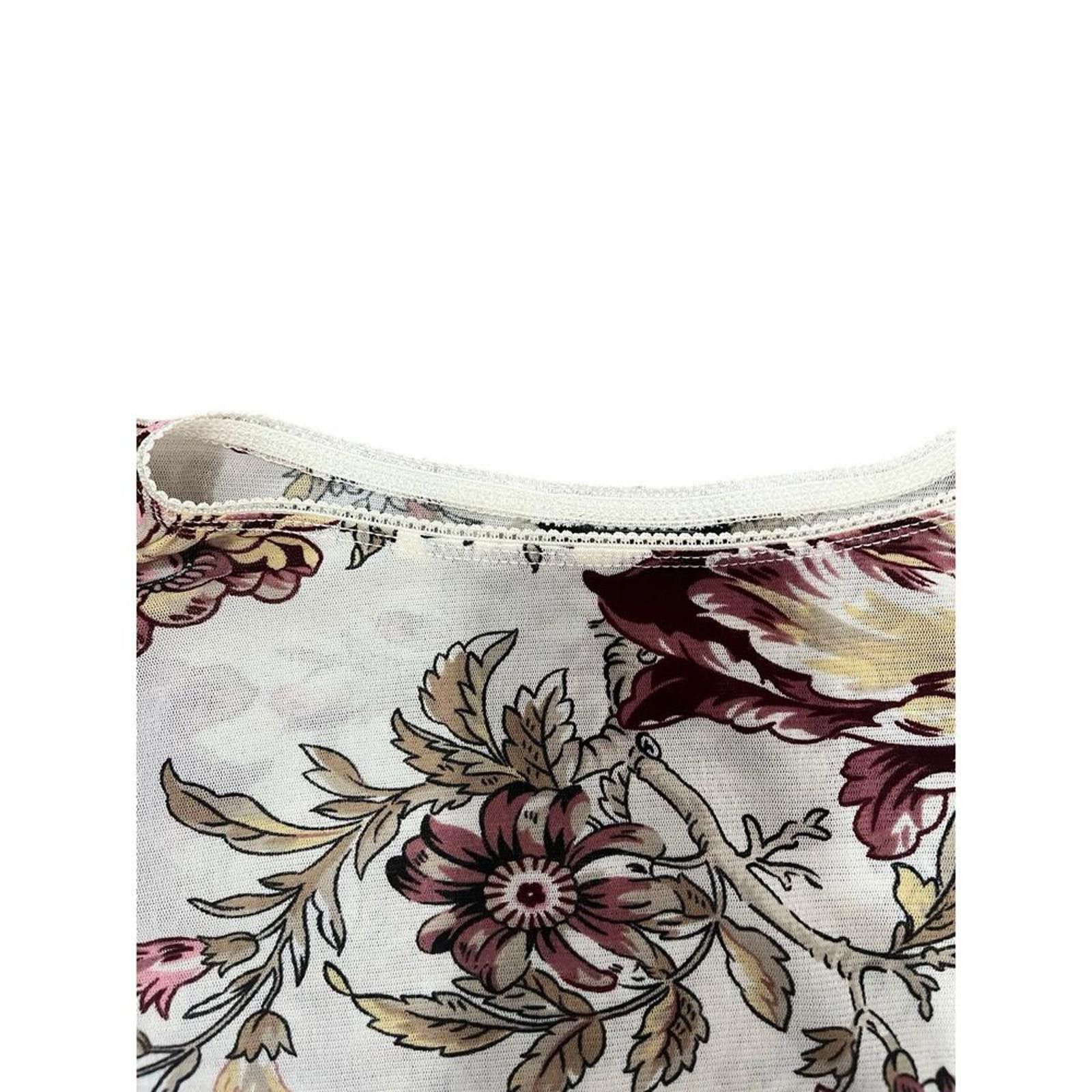 Unknown London Floral Long Sleeve T-Shirt for Women Size S / US 4 / IT 40 - 4 Thumbnail