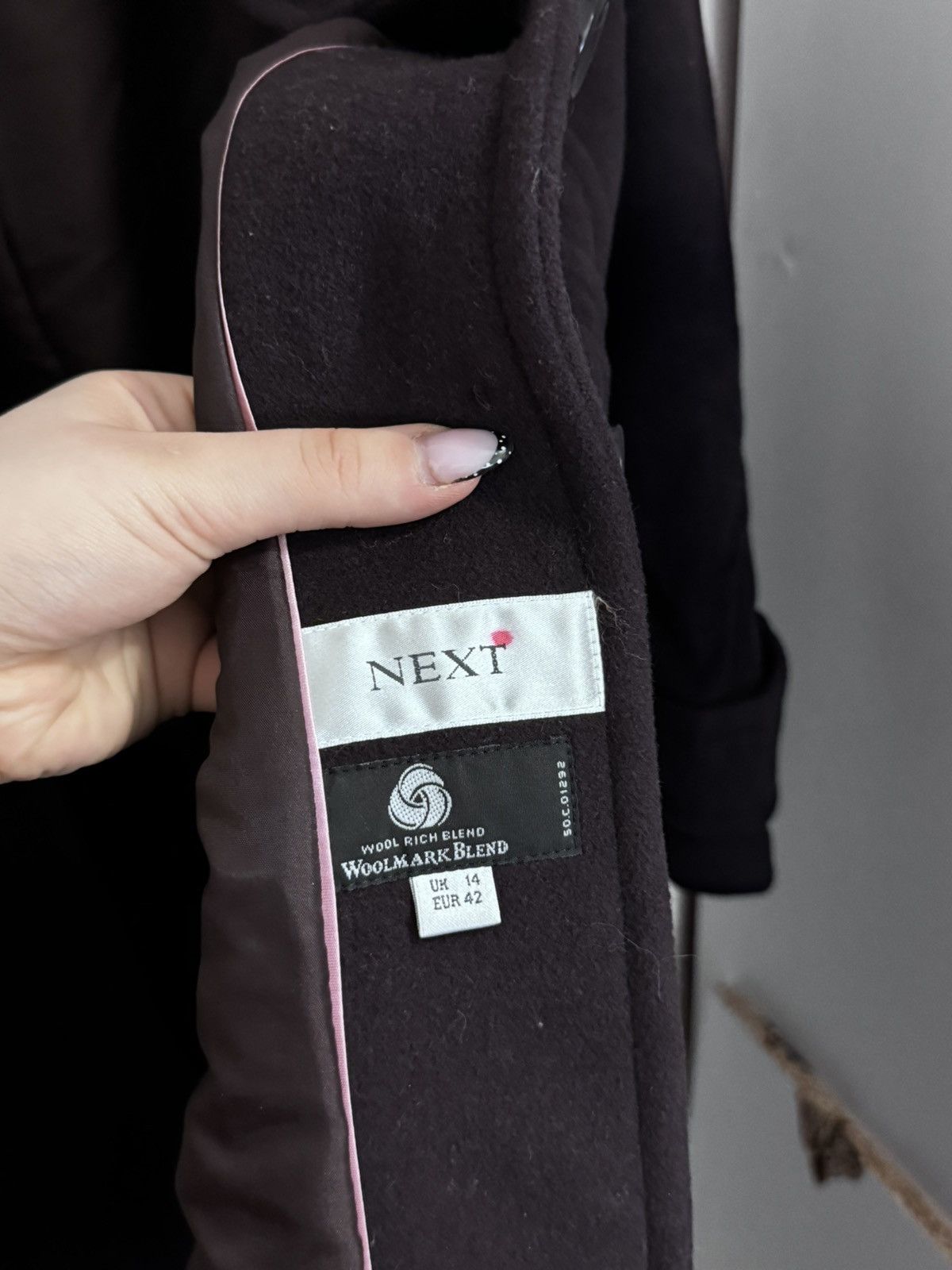 NEXT Next Luxury Italian Limonta Fabric Trench Coat Navy Blue Size XL / US 12-14 / IT 48-50 - 7 Thumbnail
