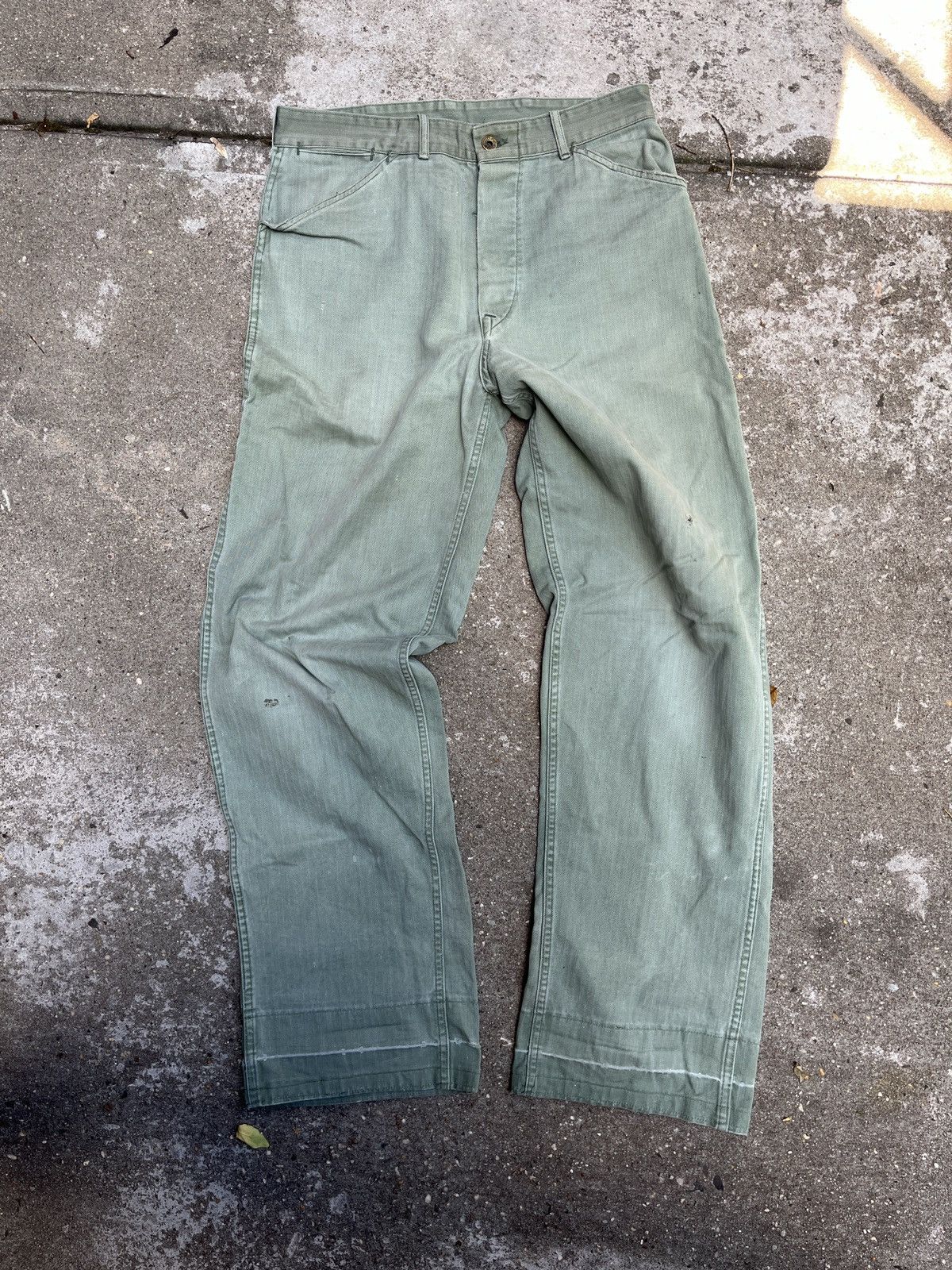 Military × Vintage 1940s WW2 P41 HBT Pants | Grailed