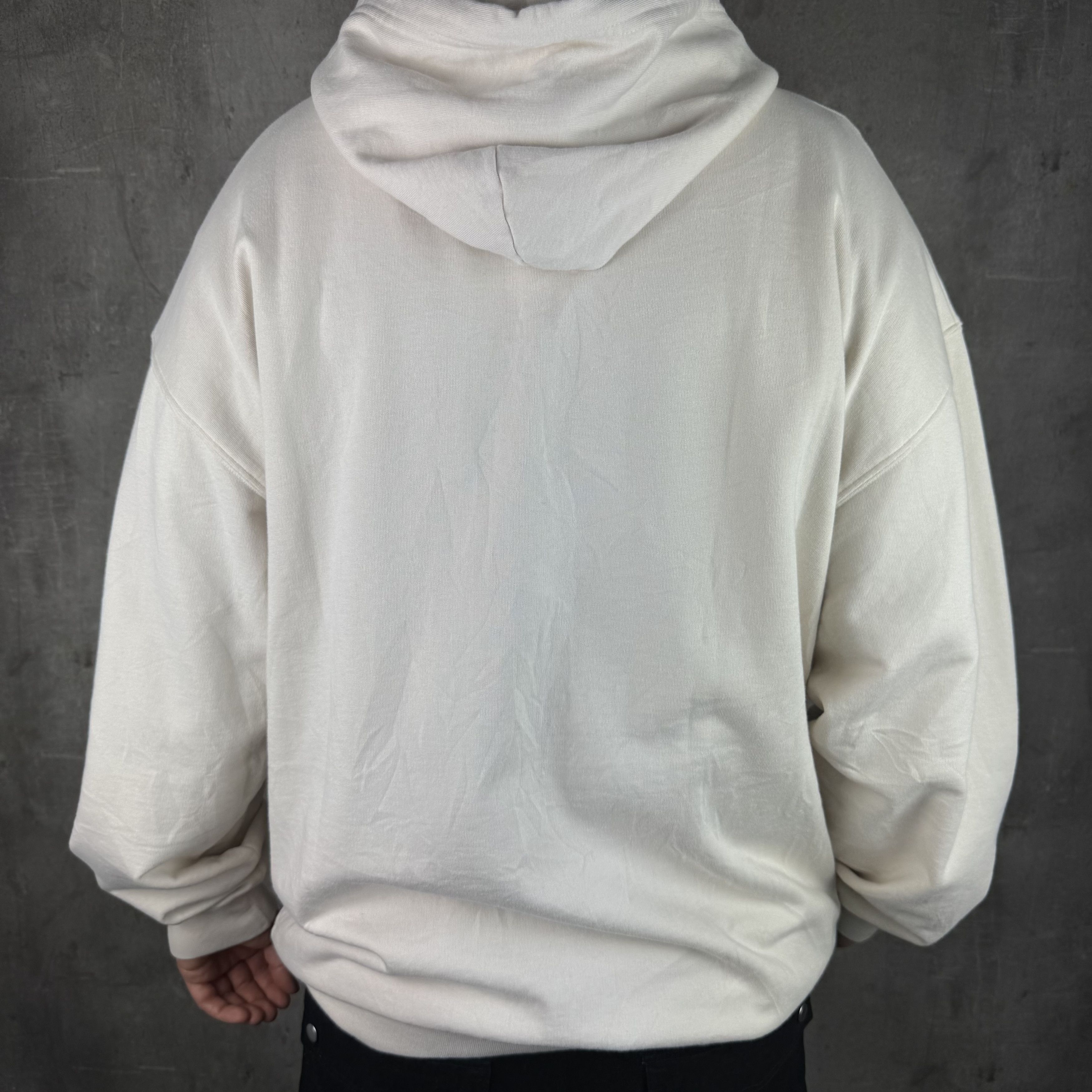 Balenciaga BALENCIAGA 3B Chest Logo Hoodie Cream Size US S / EU 44-46 / 1 - 5 Thumbnail