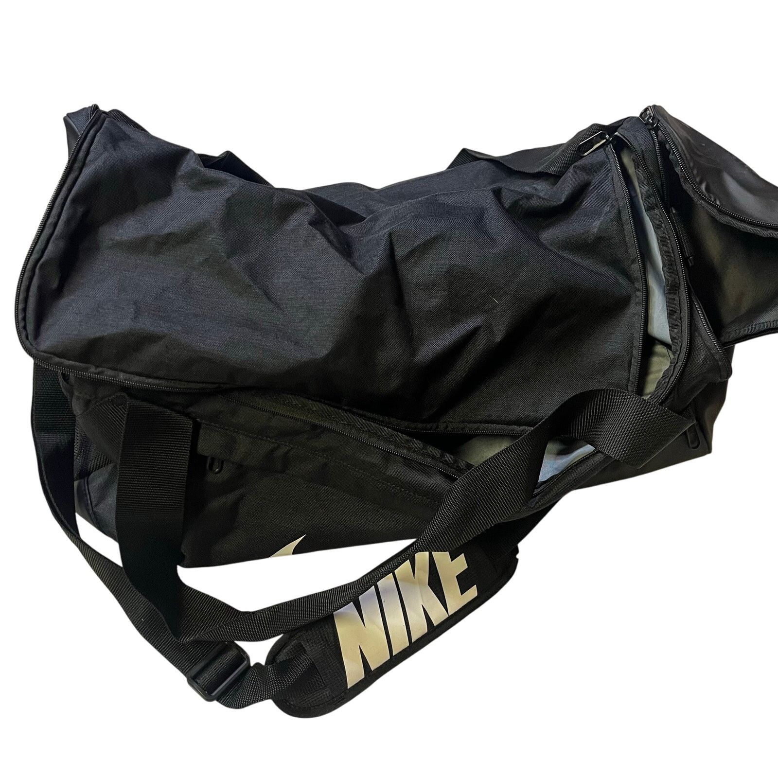 Nike Nike Brasilia Duffel Bag black large gym logo Size ONE SIZE - 1 Thumbnail