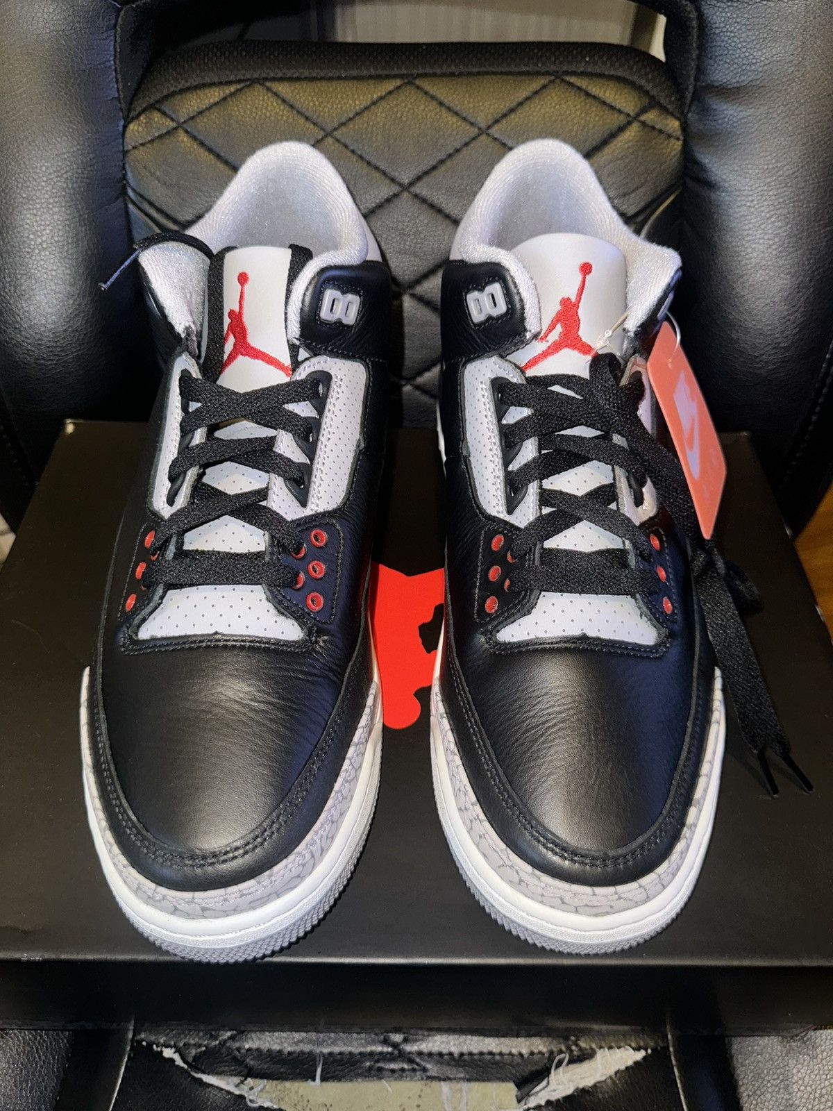 Jordan Brand × Nike AIR JORDAN 3 “BLACK CEMENT” RETRO 2024 Size US 11 / EU 44 - 1 Thumbnail
