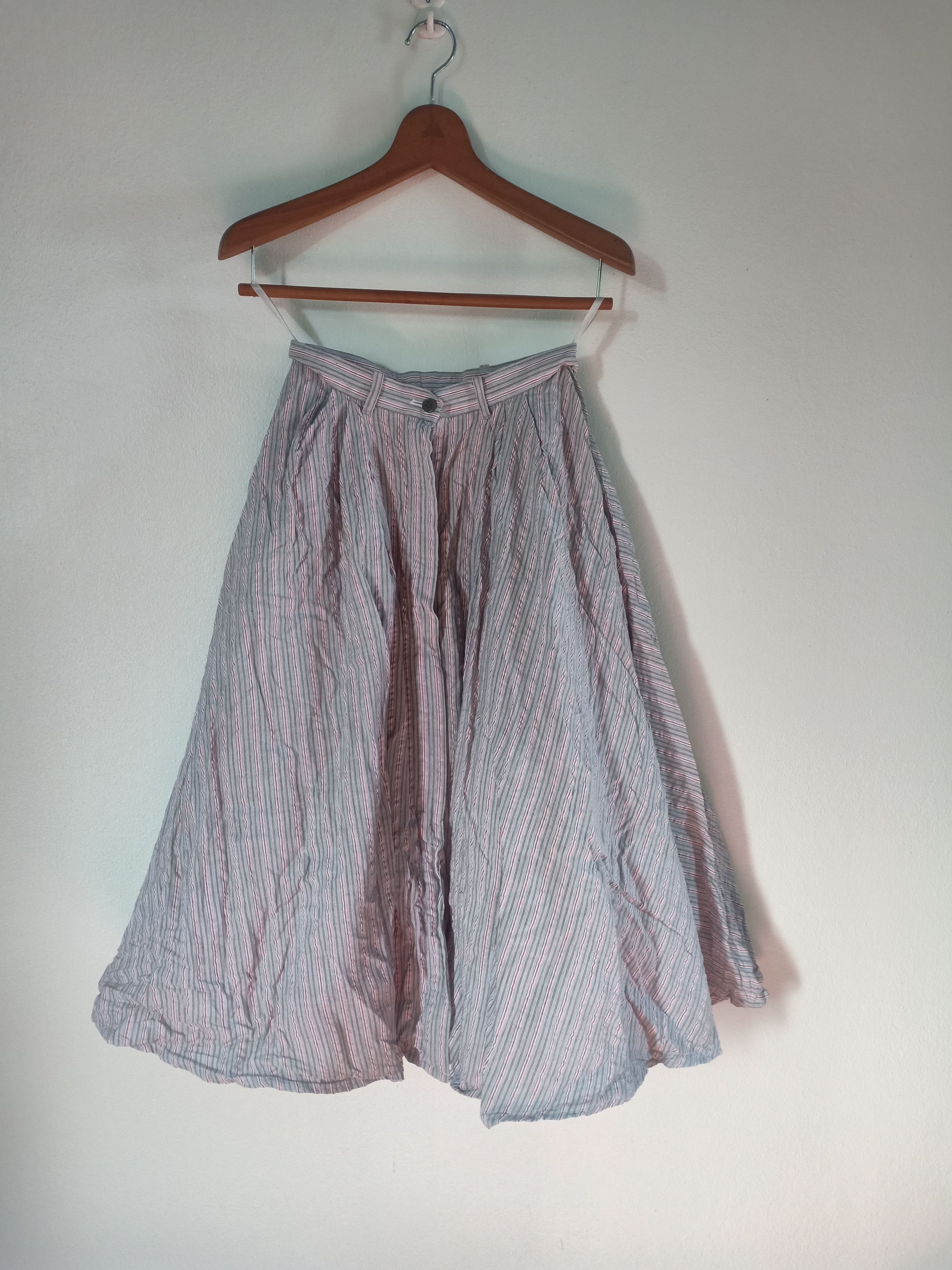 Norma Kamali NORMA KAMALI midi stripes skirt Size 24" / US 00 / IT 34 - 1 Thumbnail