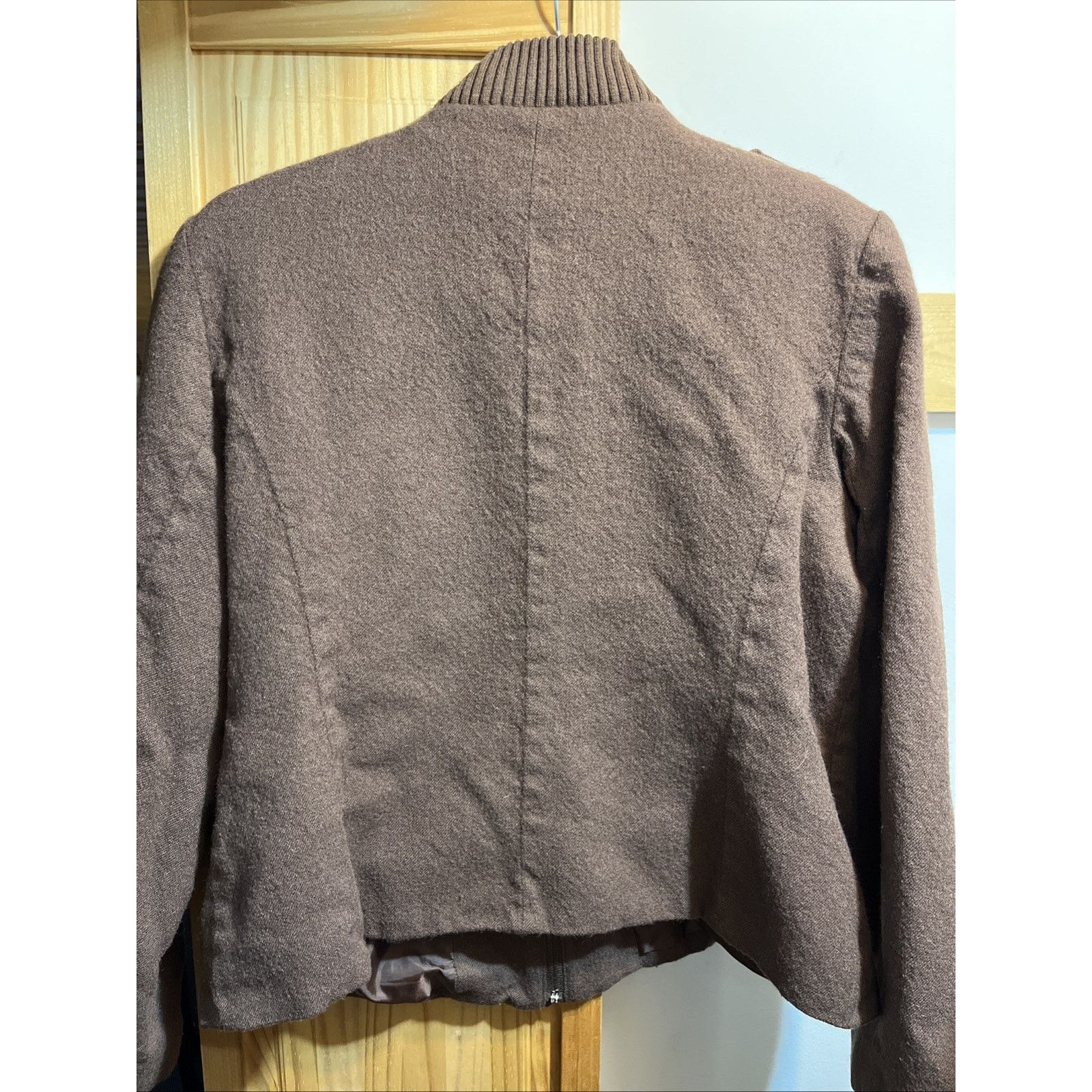 Other Sag Harbor 100% Wool Jacket Womens Size 16 Large Brown VTG Size XXL / US 16-18 / IT 52-54 - 8 Thumbnail