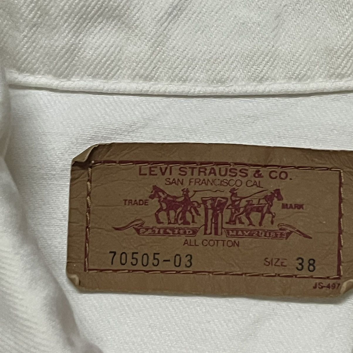 Levi's Vintage Levis White Denim Jacket Size US M / EU 48-50 / 2 - 6 Thumbnail