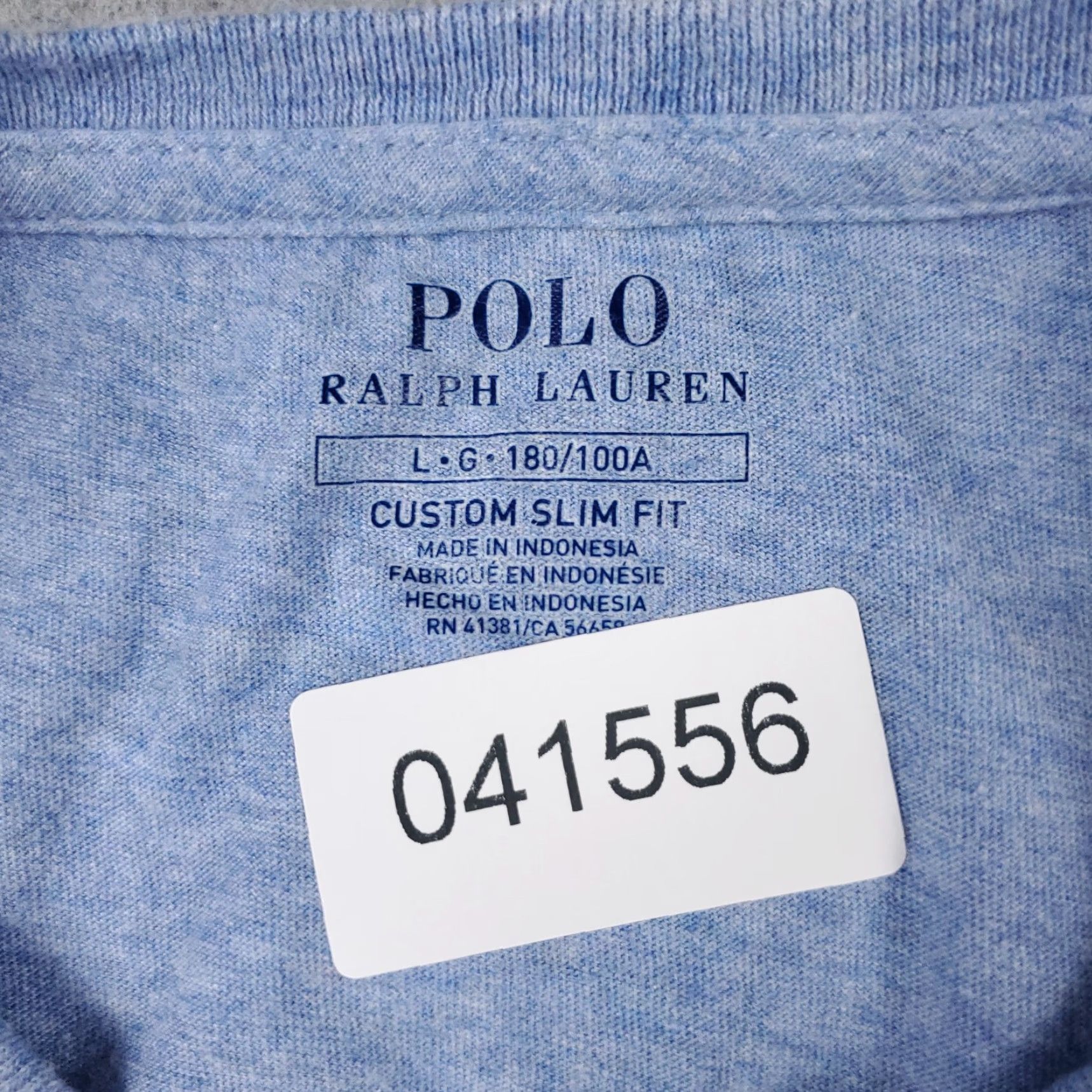 Ralph Lauren Ralph Lauren T Shirt Mens Large Blue Pony Casual Short Sleeve Crew Neck Logo Solid Cotton Regular Size US L / EU 52-54 / 3 - 7 Thumbnail