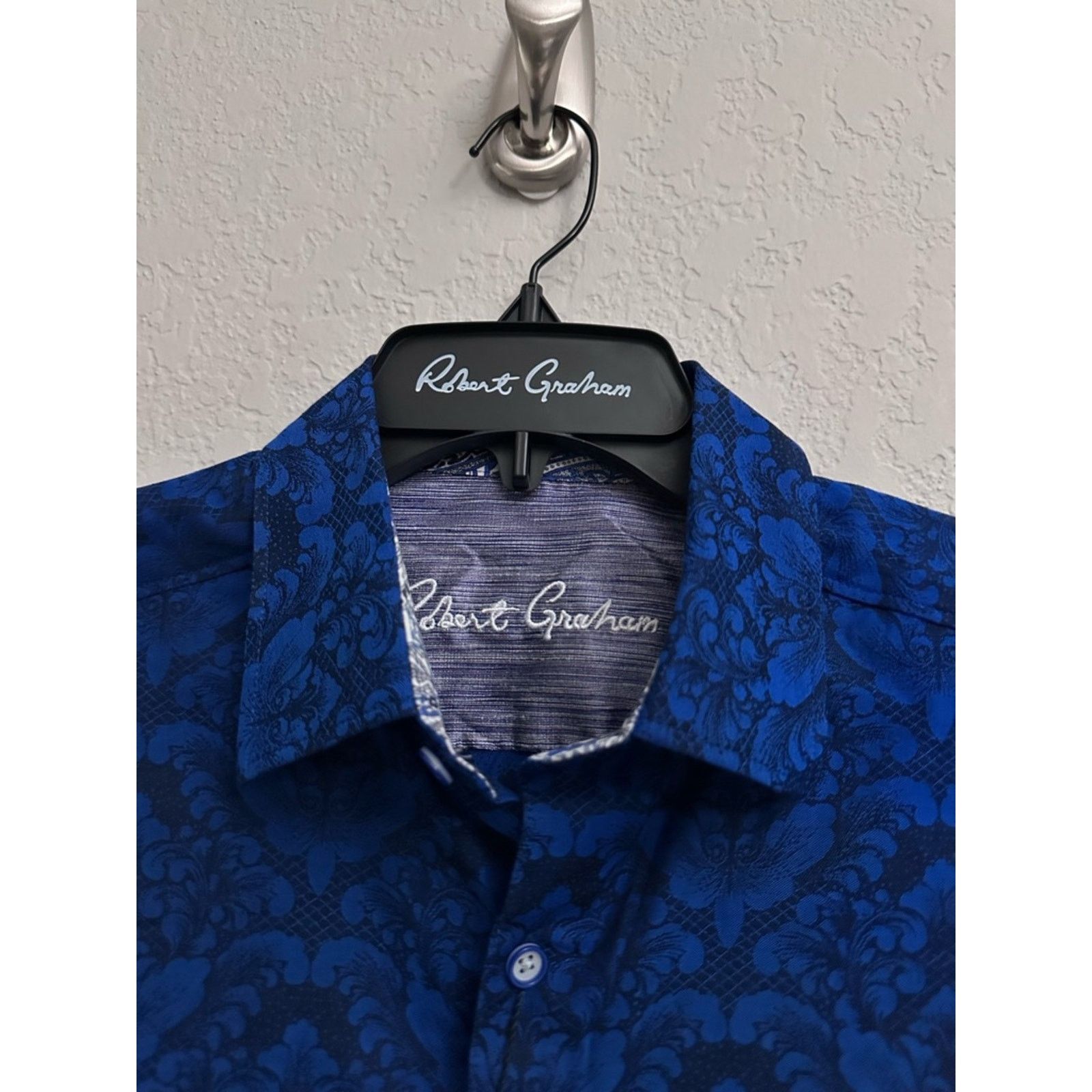 Robert Graham Robert Graham Bayview Cotton Button-Up Shirt in Navy Men S Size US S / EU 44-46 / 1 - 3 Thumbnail