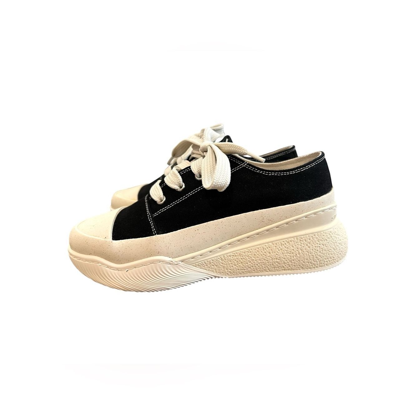 Stella McCartney Stella McCartney Loop Platform Sneakers EU 37 Black White V Size US 7 / IT 37 - 6 Thumbnail