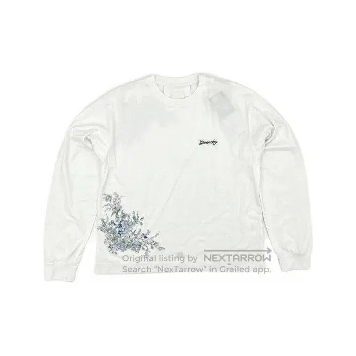 Givenchy Givenchy Boxy Fit Flowers Logo Long Sleeve T-Shirt. Size US L / EU 52-54 / 3 - 2 Thumbnail