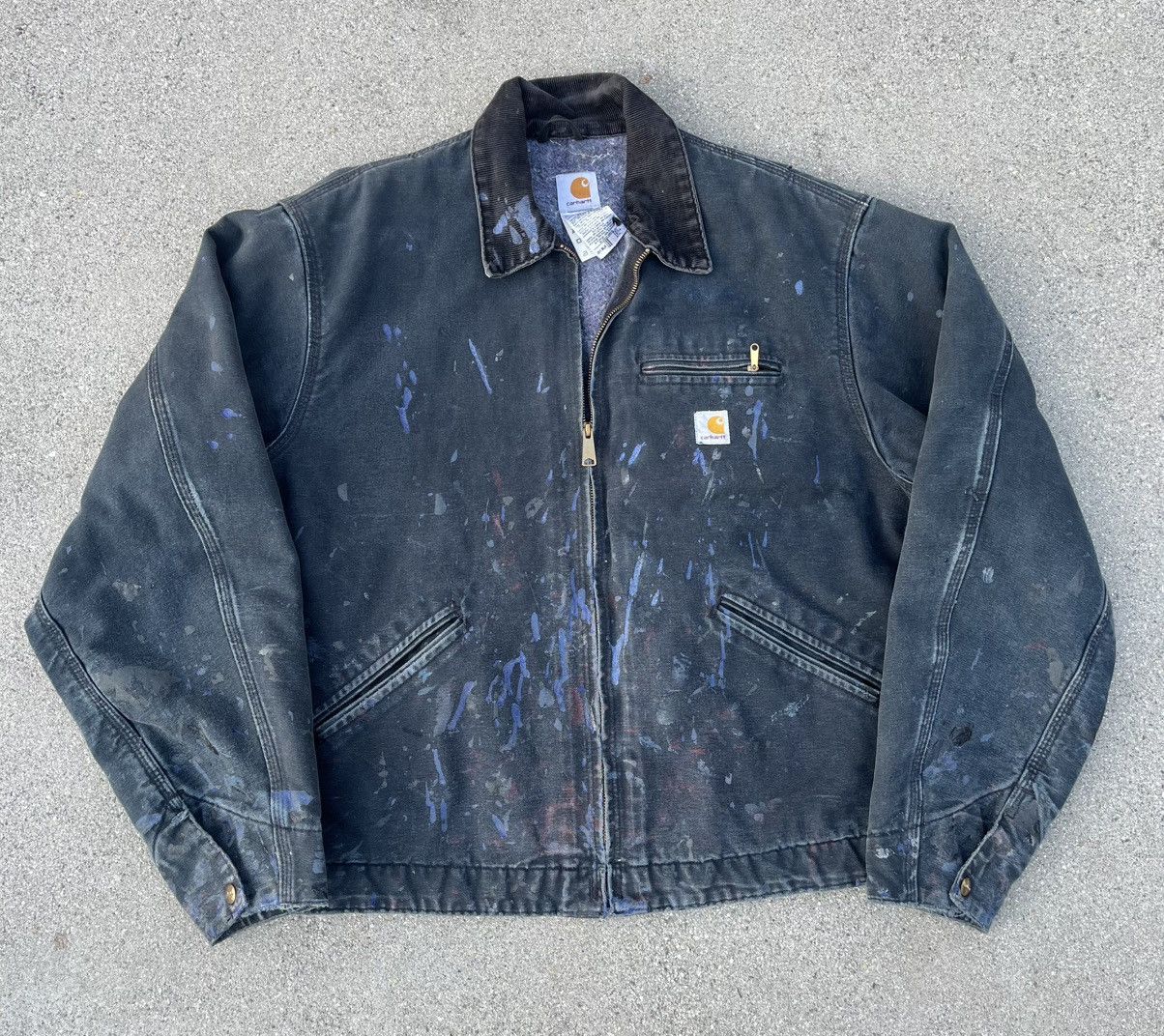 Carhartt Vintage Custom Carhartt Detroit J01 Jacket Distressed Thrash Size US XL / EU 56 / 4 - 1 Thumbnail