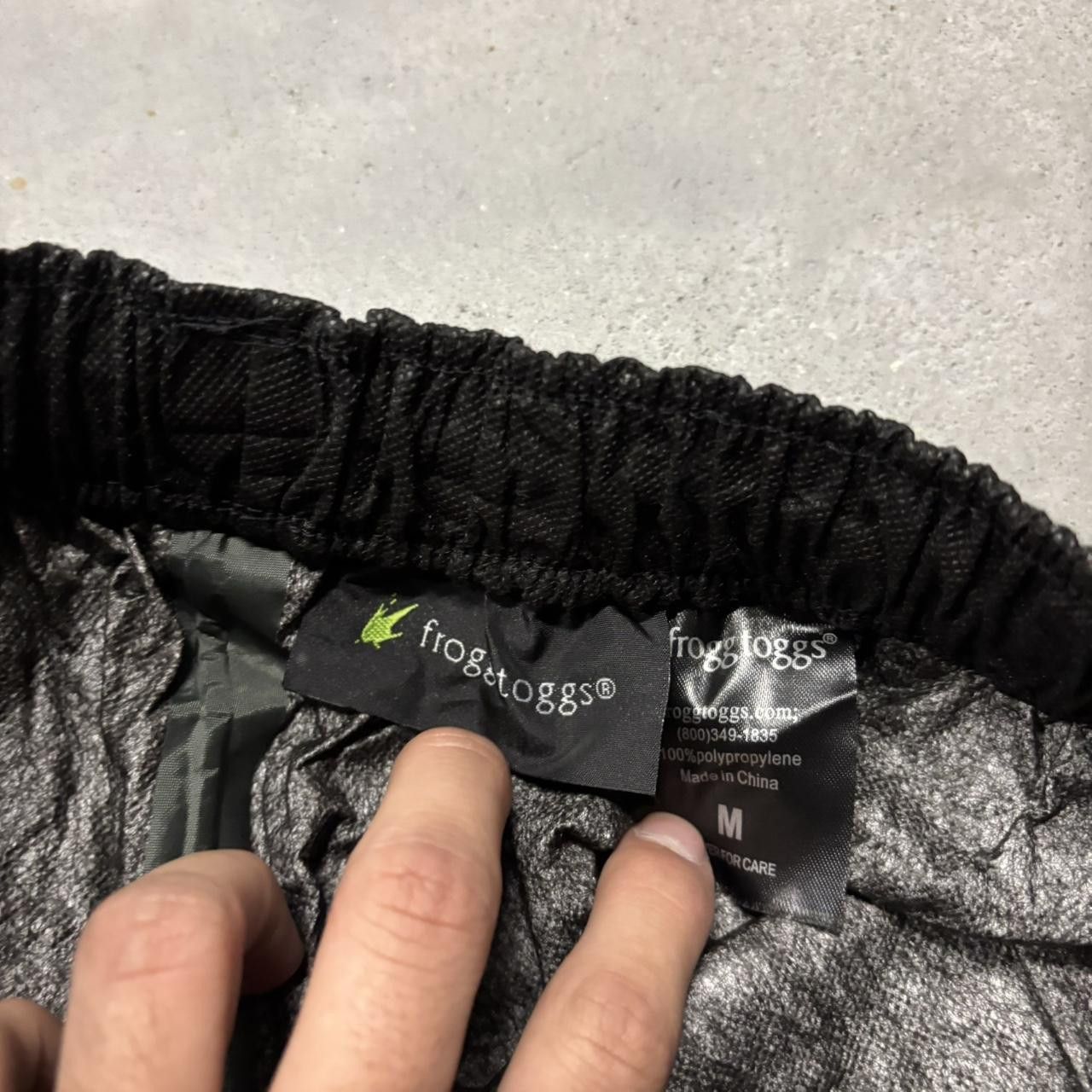 Japanese Brand × Vintage Crazy Vintage Y2K/2000s Baggy Black 100% Polypropylene Pants! Size US 32 / EU 48 - 6 Thumbnail