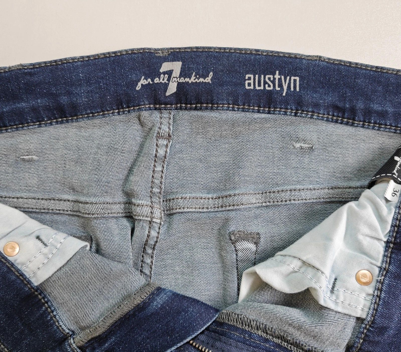 7 For All Mankind 7 For All ManKind AUSTYN Tonal Rinse JEANS T / 6024 Size US 36 / EU 52 - 7 Thumbnail