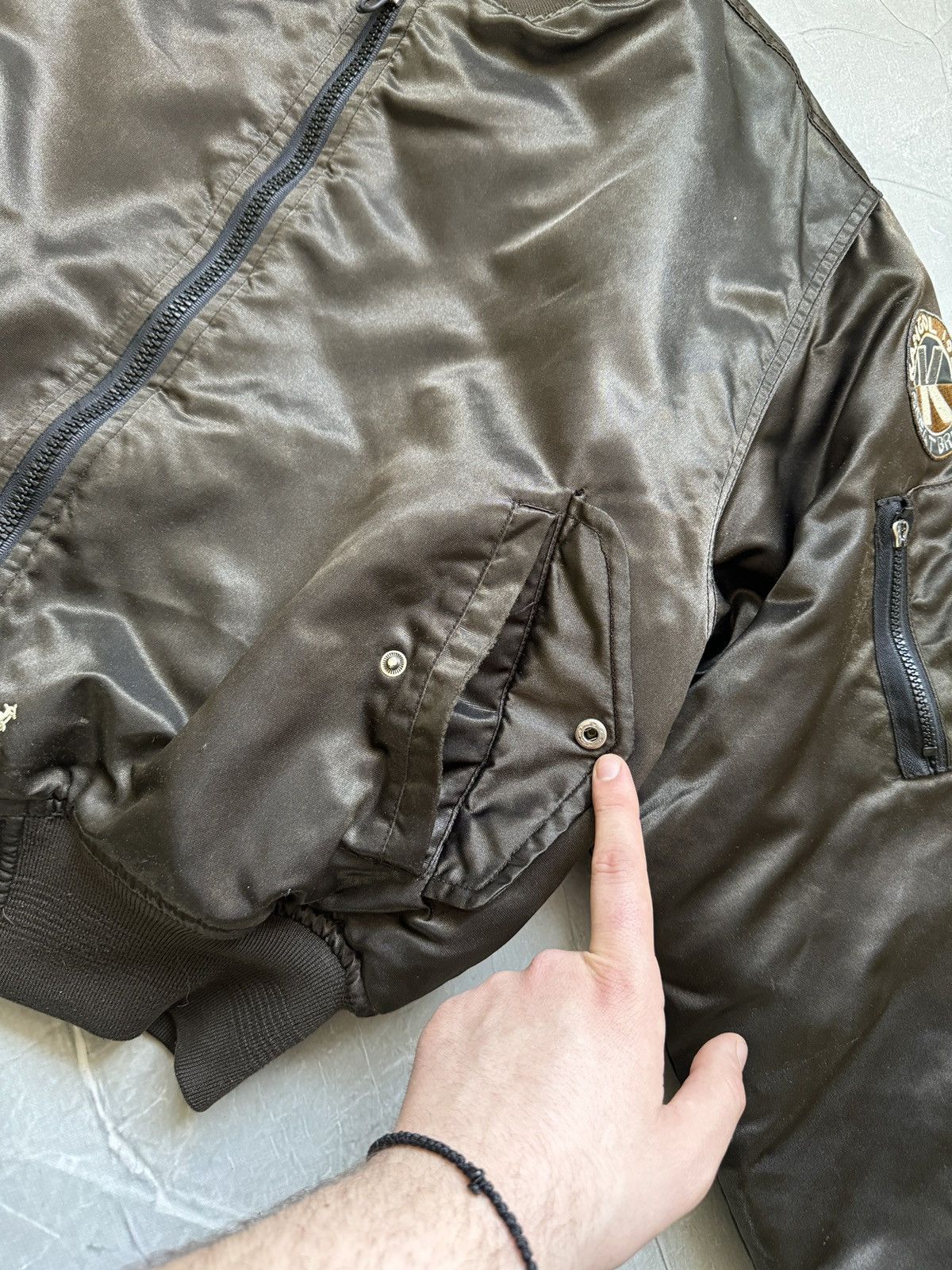 Kangol Vintage Kangol MA-1 Bomber Jacket Cropped Oversized Rare Size US M / EU 48-50 / 2 - 10 Thumbnail