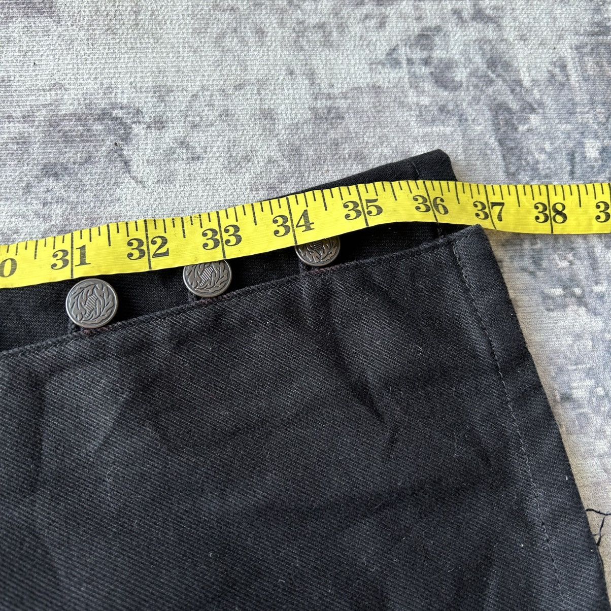 If Six Was Nine Super Flared Button Punk Jeans Size US 28 / EU 44 - 22 Thumbnail