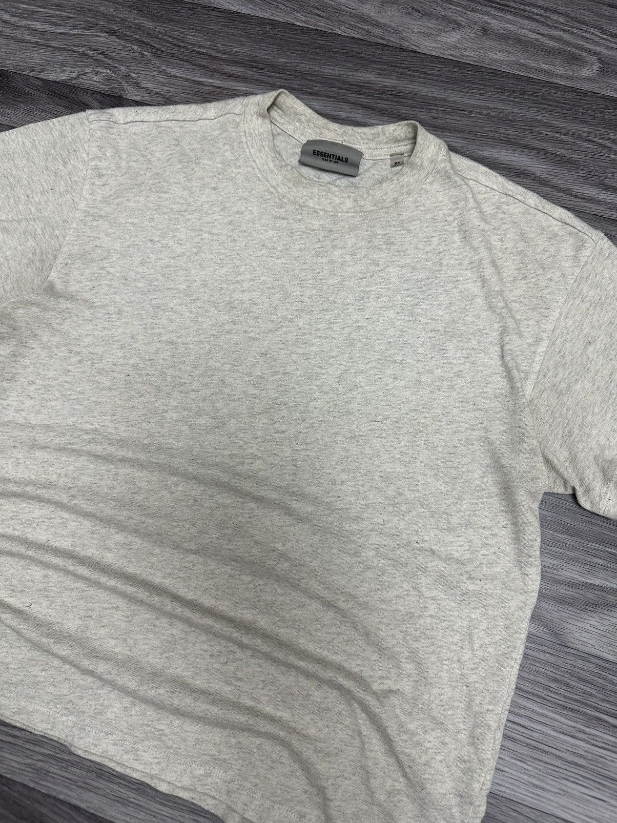 Essentials Essentials Fear Of God Beige Reflective logo Oversize Tee Size US S / EU 44-46 / 1 - 4 Thumbnail