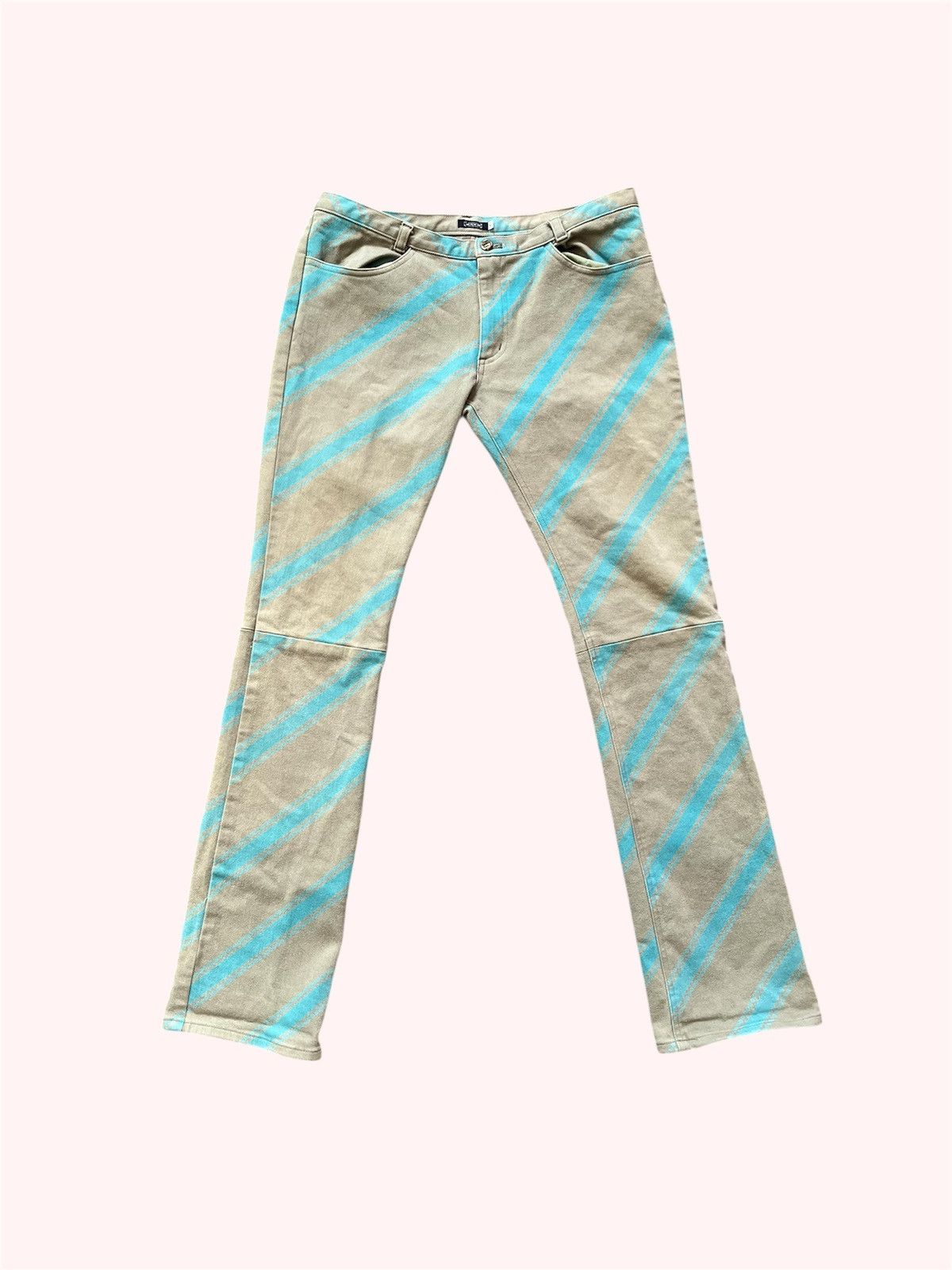 Undercover AW01 D.A.V.F Striped Pants Size US 31 - 1 Thumbnail