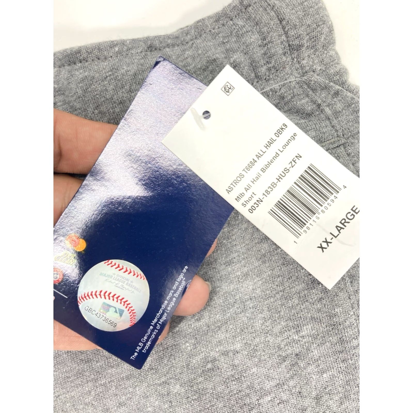 Vintage Houston Astros Majestic Shorts Men 2XL 40X11 Gray Cotton Drawstring NWT Size US 39 - 6 Thumbnail