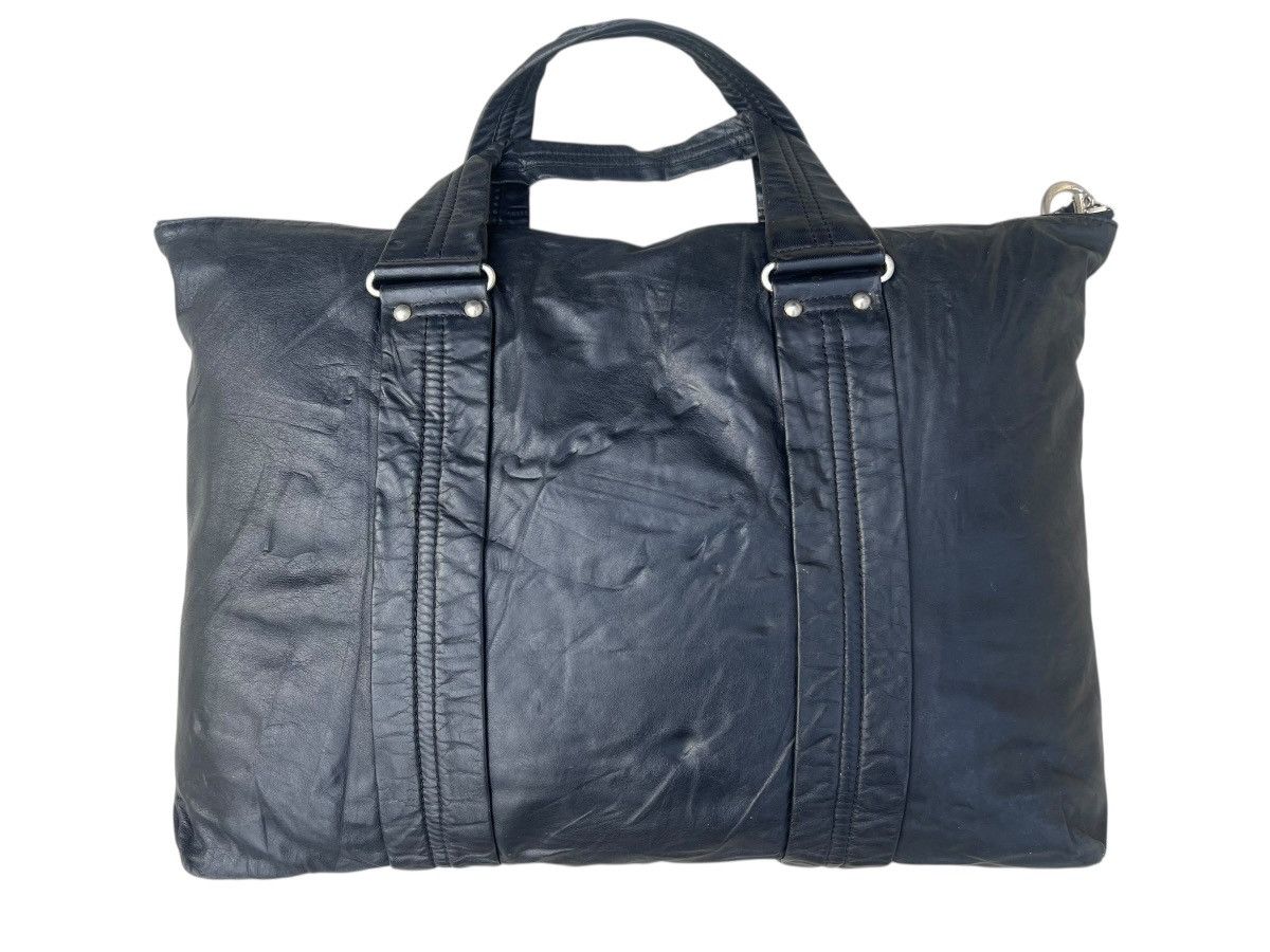 Leather Vintage 90s Martine Sitbon Distressed Patina Leather Bag Size ONE SIZE - 7 Thumbnail