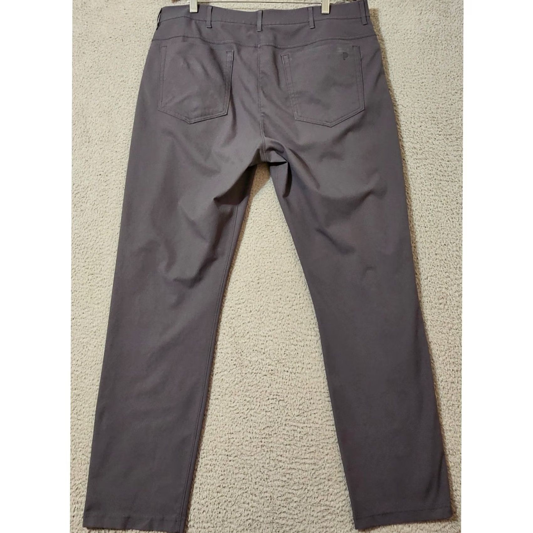 Vintage Public Rec Dealmaker Pants Mens 38 x 32 Gray 5-Pocket Stretch Size US 38 / EU 54 - 2 Thumbnail