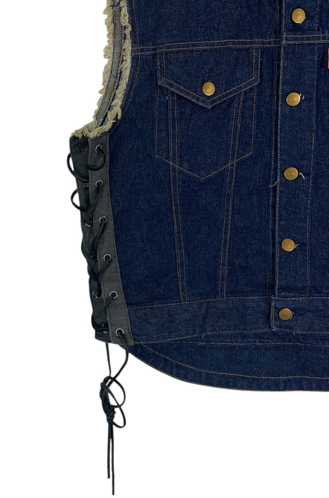 Kadoya VINTAGE KADOYA DENIM SLEEVELESS JACKET Size US L / EU 52-54 / 3 - 6 Thumbnail