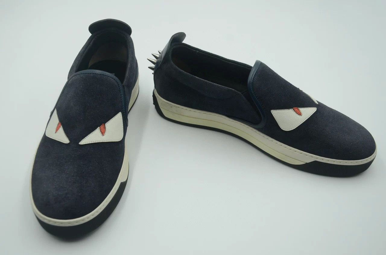 Fendi Fendi Bag Bugs Rivet Full Leather Casual Sneaker Size US 8 / EU 41 - 2 Thumbnail