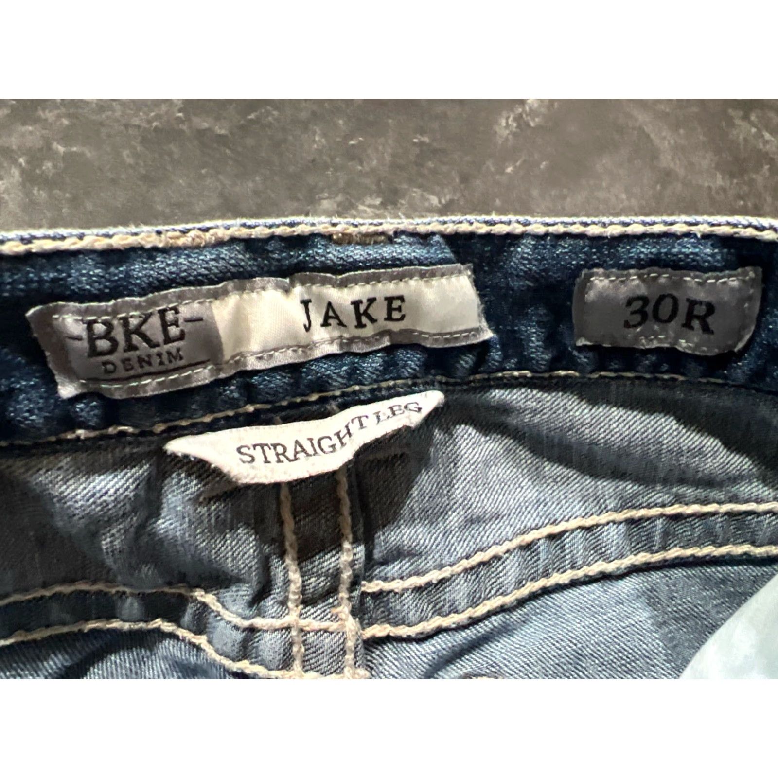 Vintage VINTAGE Buckle Men’s Jeans Men's 30x30 Straight Fit Dark Blue Denim Western Casual Size US 30 / EU 46 - 3 Thumbnail