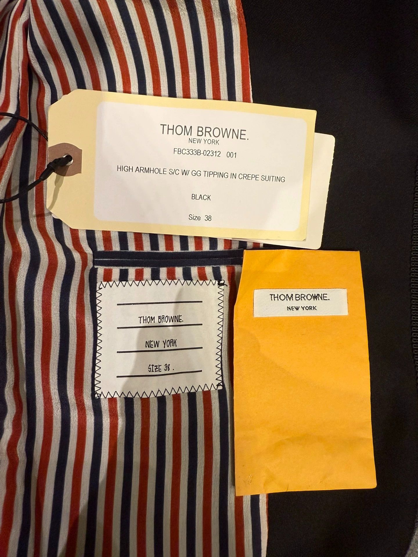 Thom Browne Thom Browne Women's Black Piping Wool Blazer Size XS / US 0-2 / IT 36-38 - 3 Thumbnail