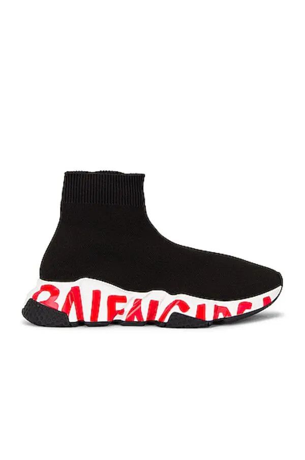 o1la1rc1a1123 Graffiti Speed Sneakers in Black