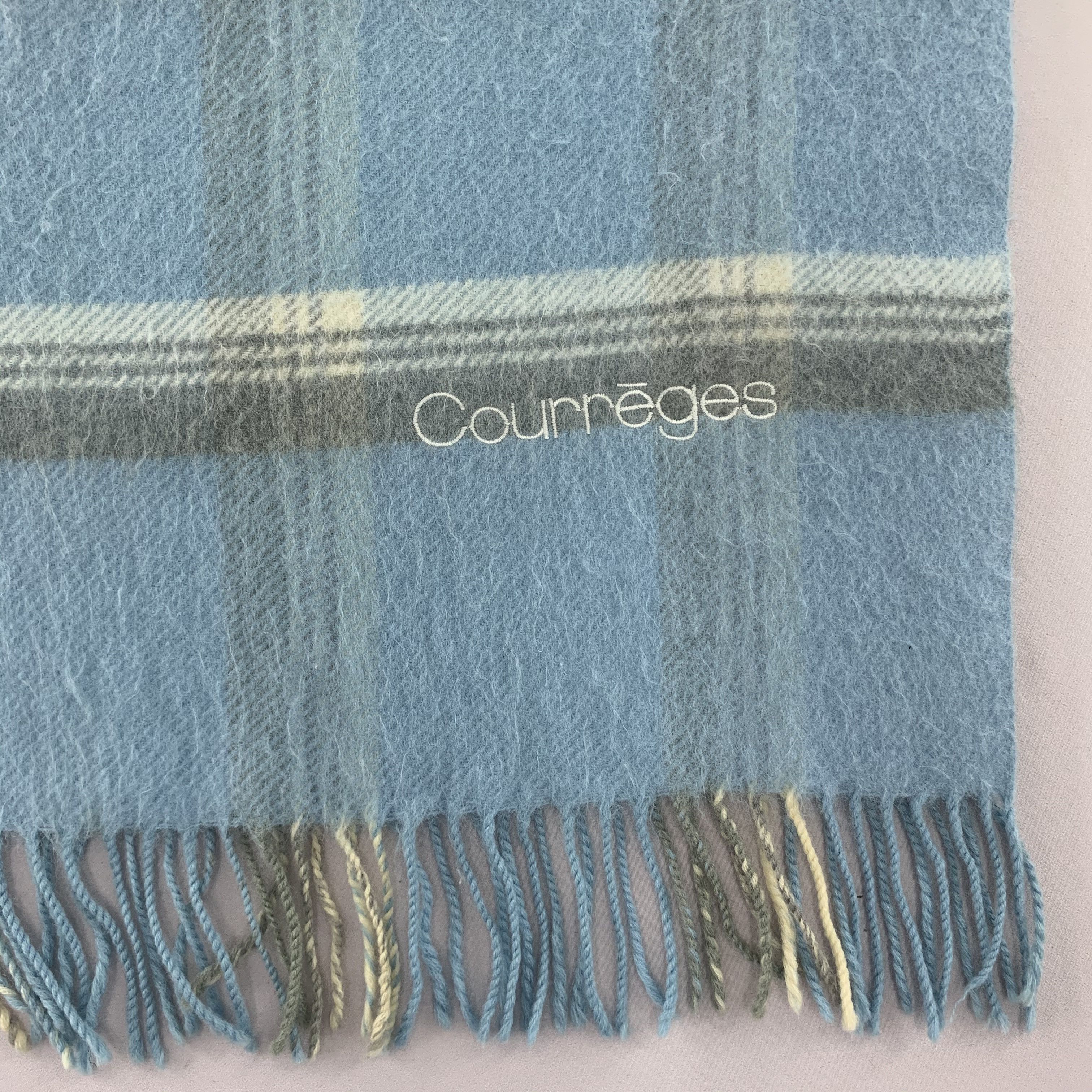 Courreges Courreges Scarf Wool Muffler Neck Wrap BL5094 Size ONE SIZE - 3 Thumbnail