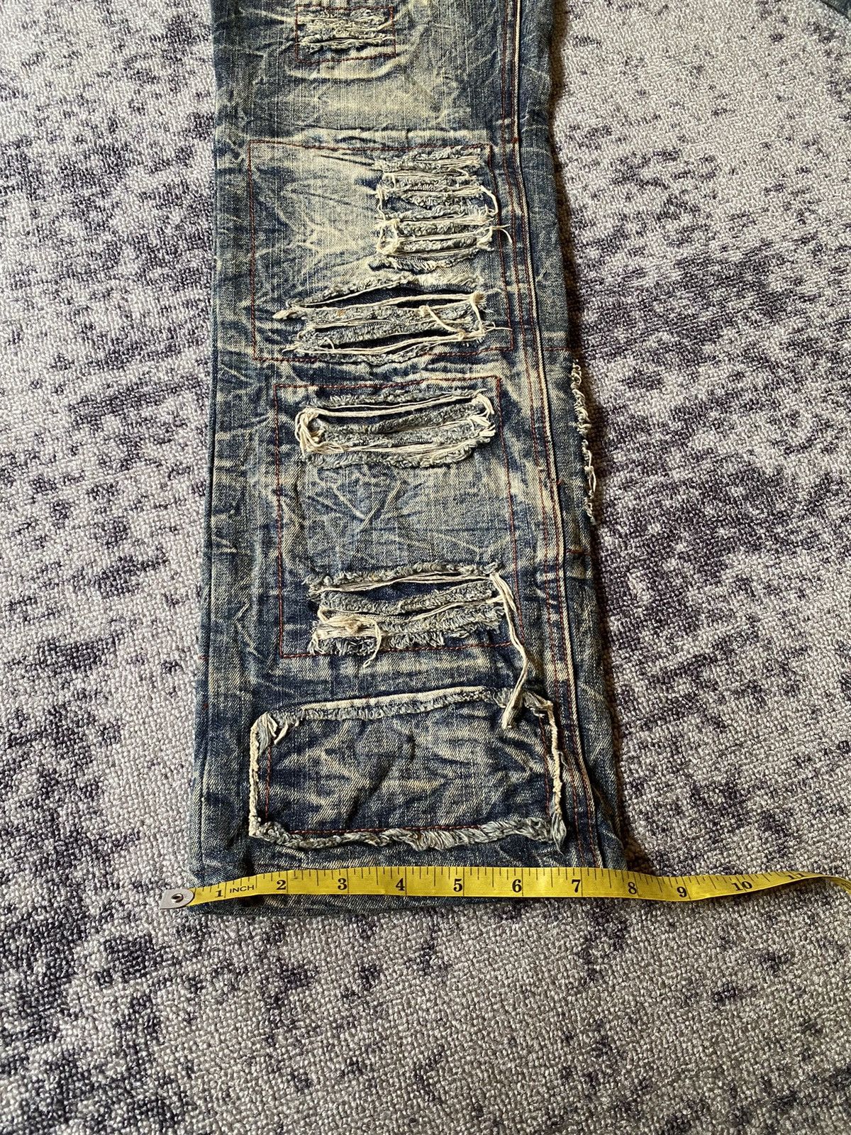 LOWBOX Y2k Lowbox D-Blu distressed ifsixwasnine bootcut jeans Size US 32 / EU 48 - 19 Thumbnail