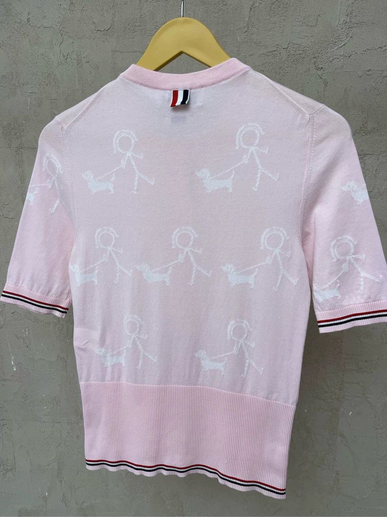 Thom Browne Thom browne Size 00 Cherry blossom pink full print dog wal Size XXS / US 00 / IT 34 - 5 Thumbnail