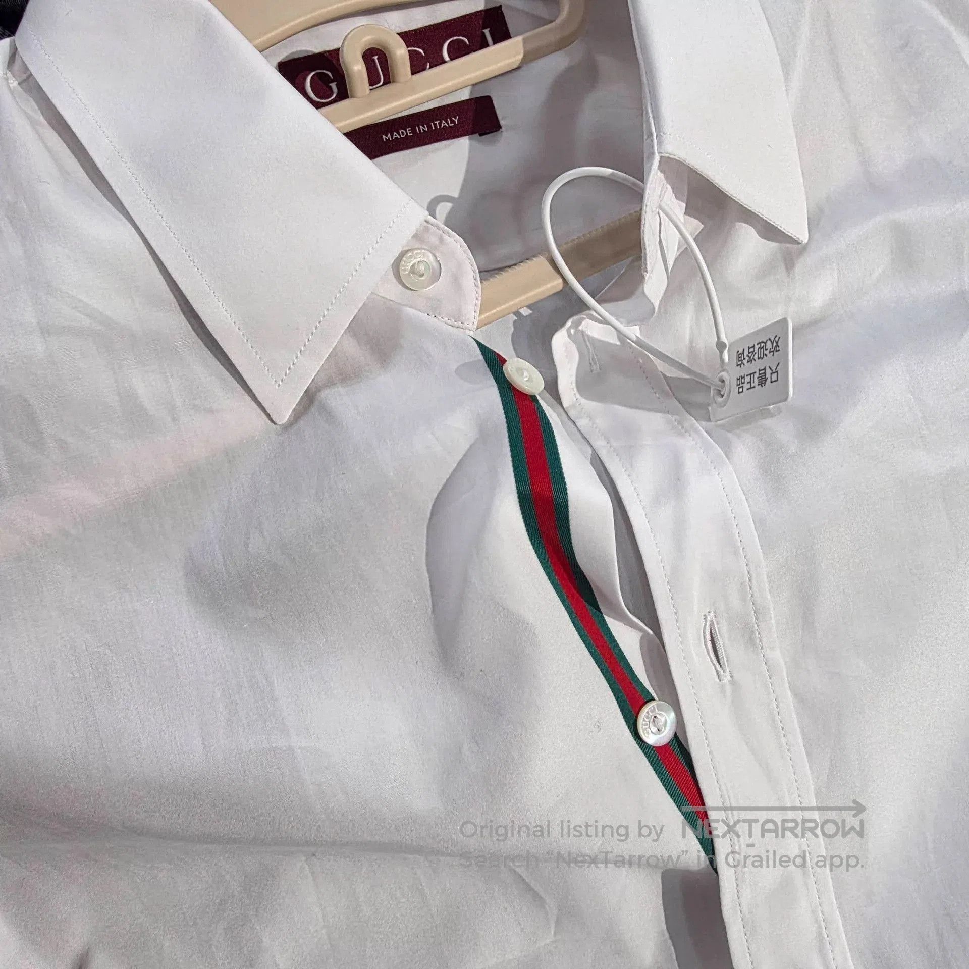 Gucci White Long Sleeve Button. Size US M / EU 48-50 / 2 - 2 Thumbnail