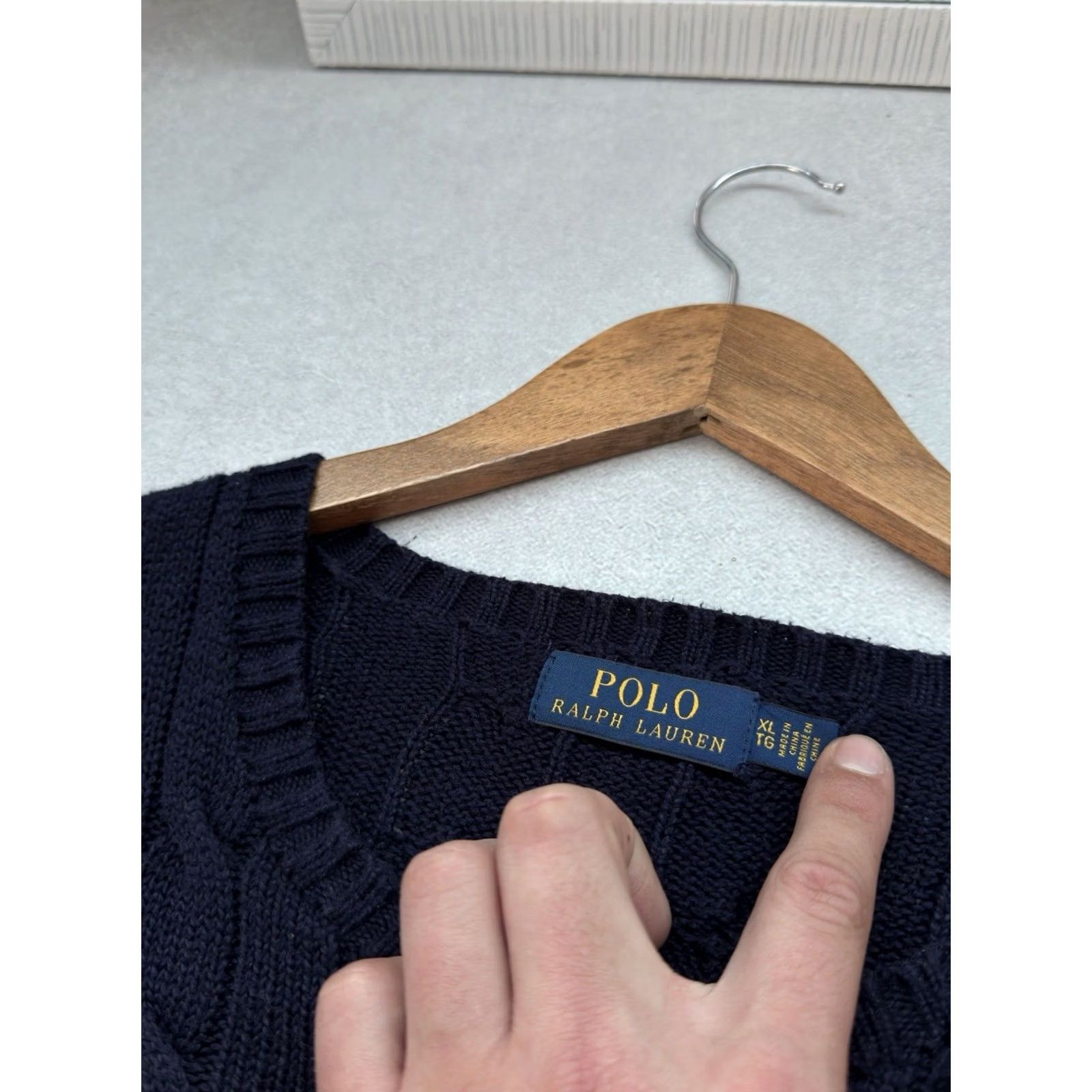 Polo Ralph Lauren Polo Ralph Lauren Sweater Blue XL Mens Pullover Knitted Old Money Crew Neck Classic Size US XL / EU 56 / 4 - 5 Thumbnail