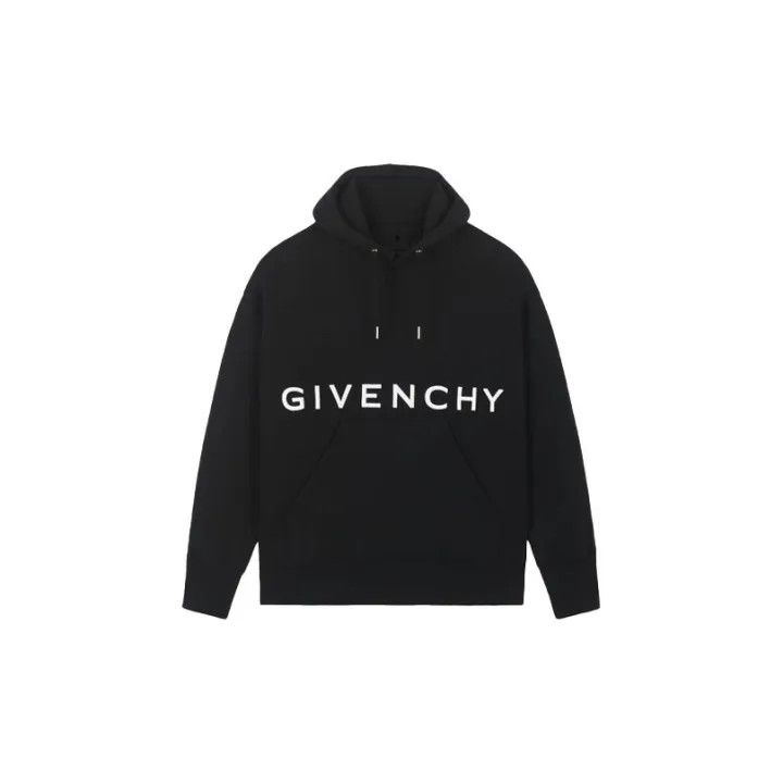 Givenchy Givenchy Black Logo Hoodie for Men Size US S / EU 44-46 / 1 - 1 Thumbnail