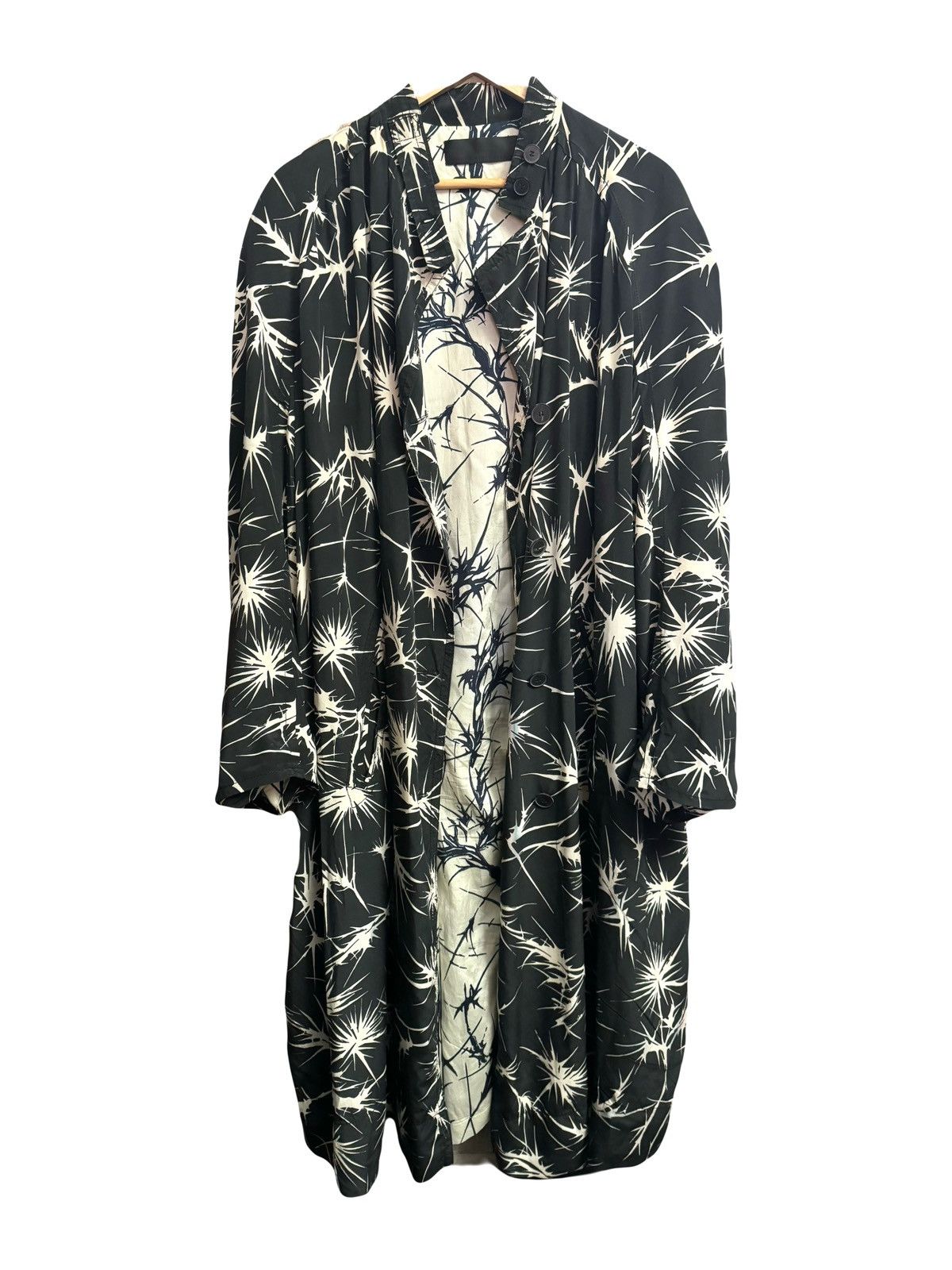 Haider Ackermann haider Ackermann floral slik printed coat 42 wo Size M / US 6-8 / IT 42-44 - 6 Thumbnail